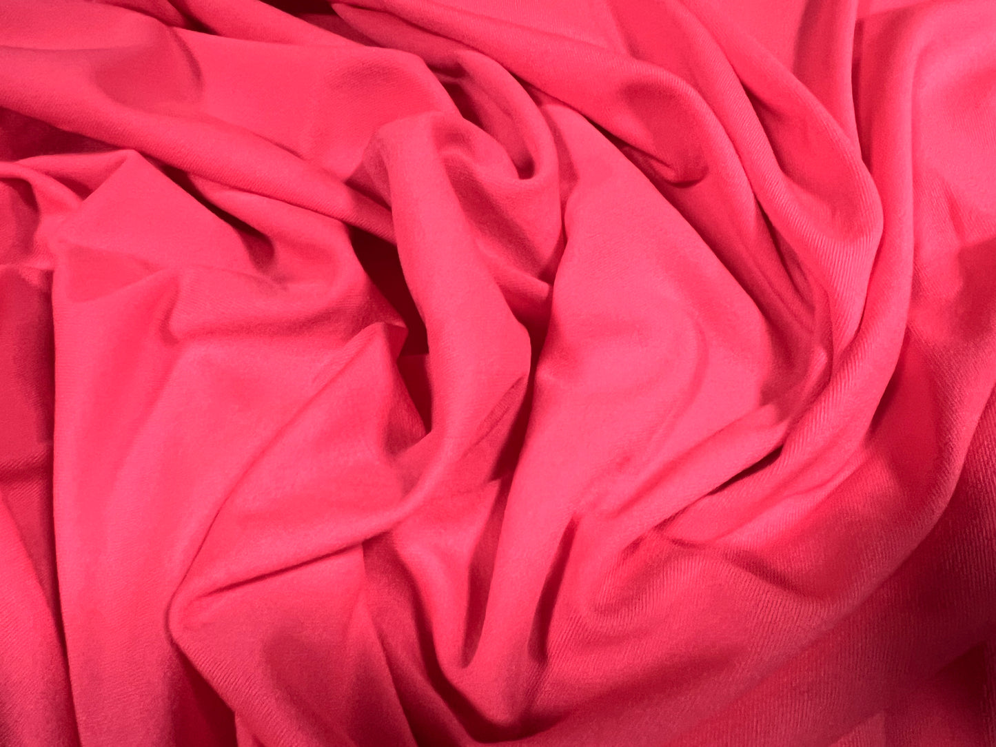 Stretch Spandex crepe single jersey fabric, per metre - plain - neon pink