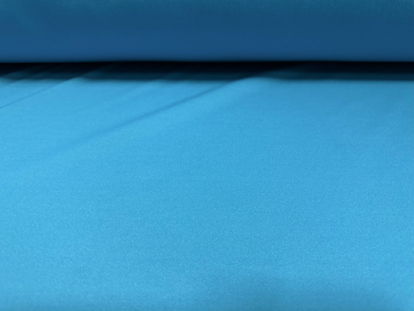 Single jersey mousse fabric, per metre - plain - turquoise blue