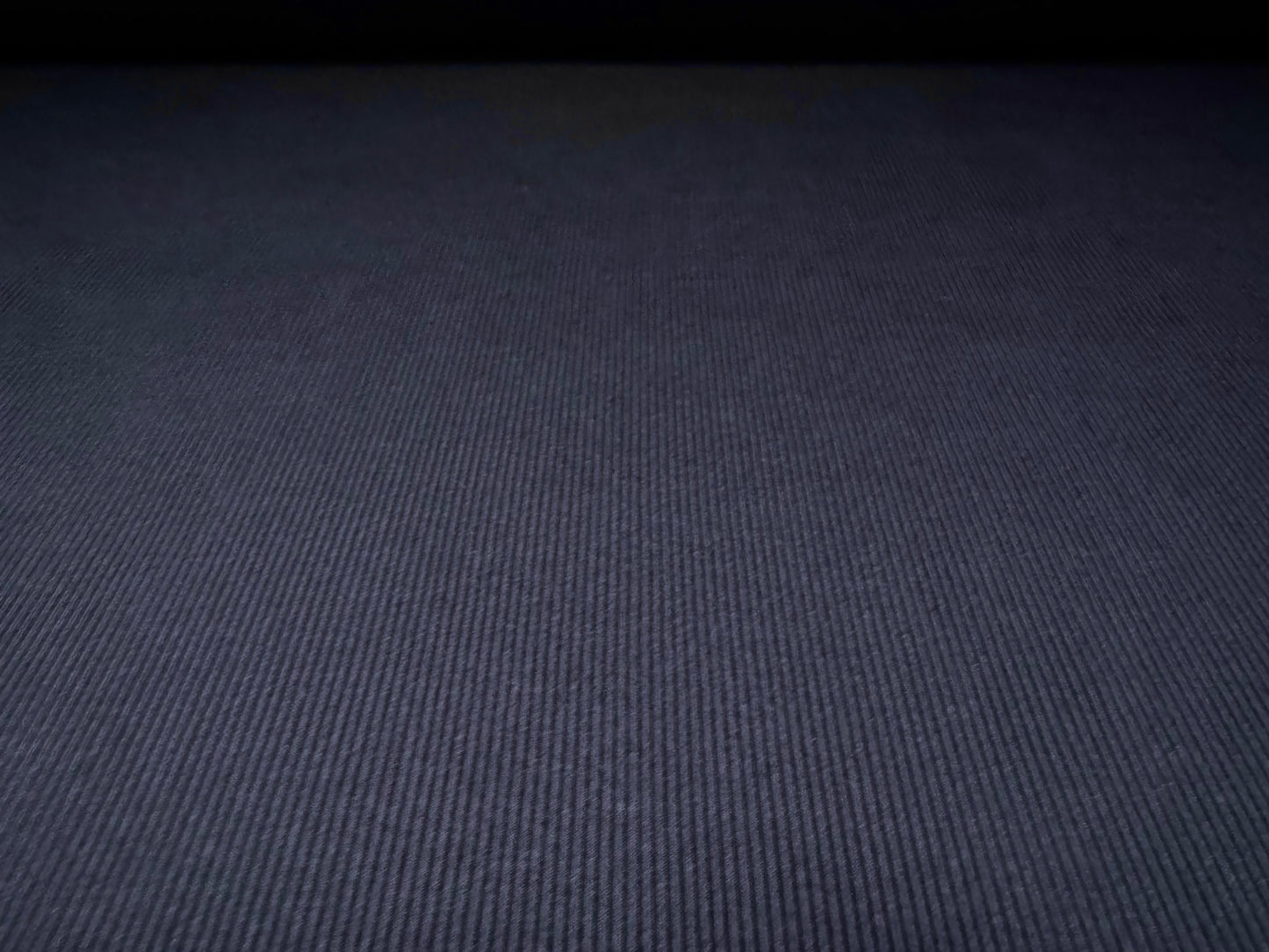 Fine ribbed spandex stretch jersey fabric, per metre - plain - navy blue