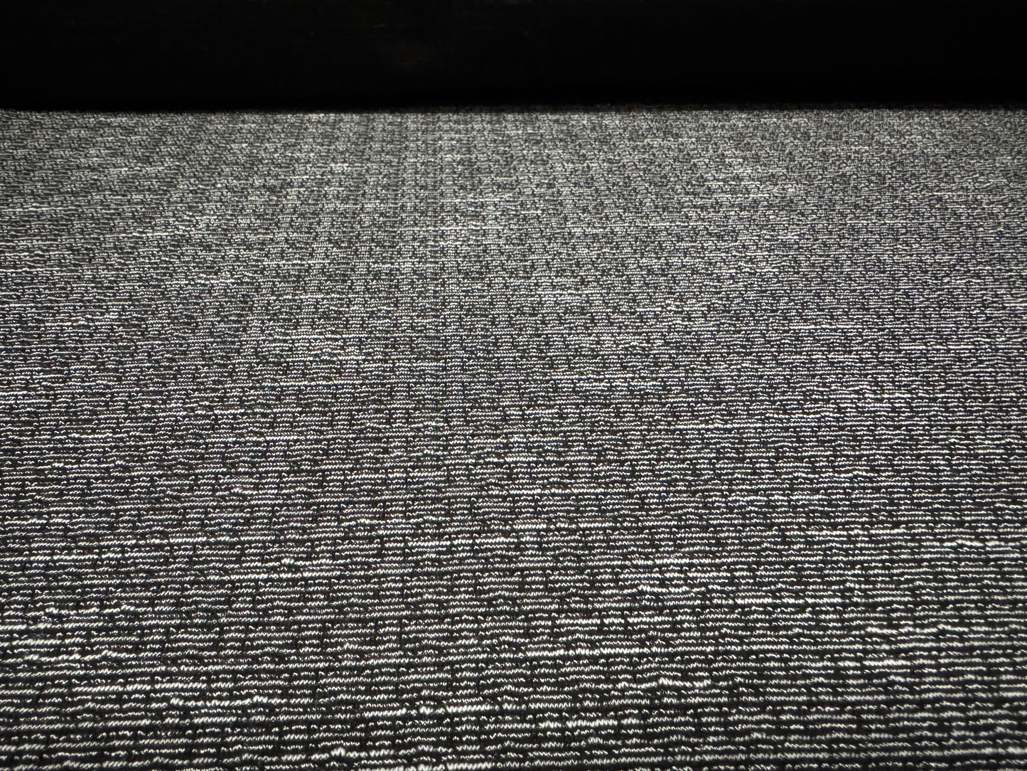 Textured stretch spandex double jersey fabric, per metre - tree bark jacquard - grey melange