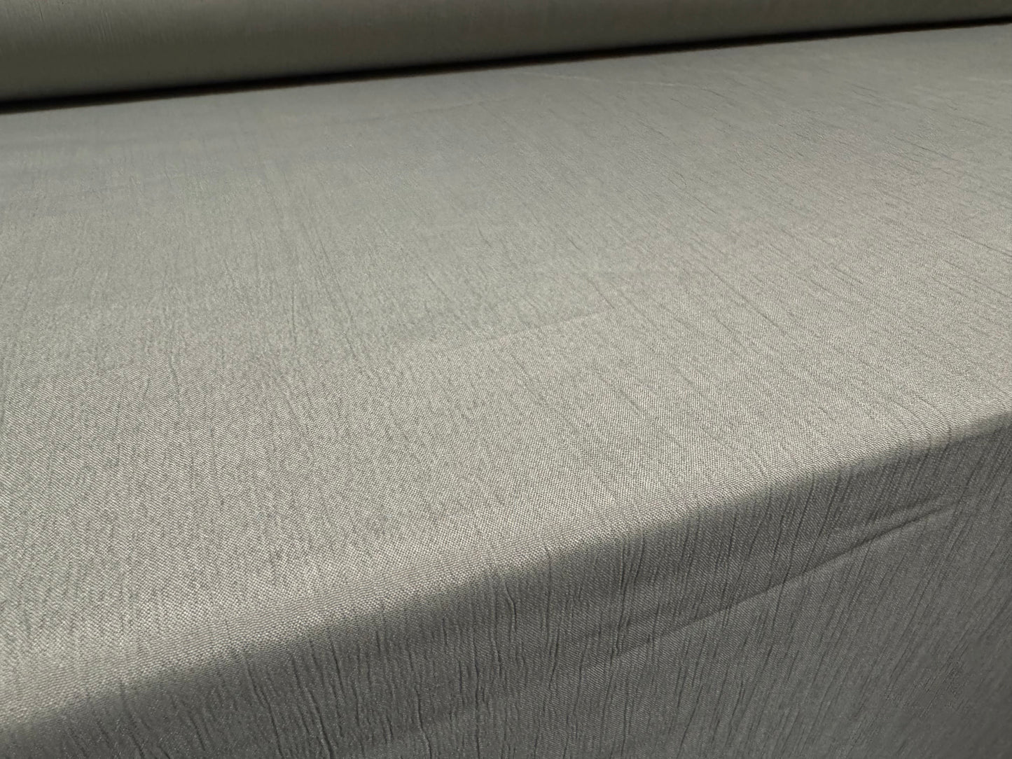 Treebark georgette woven dress fabric, per metre - plain - sage grey