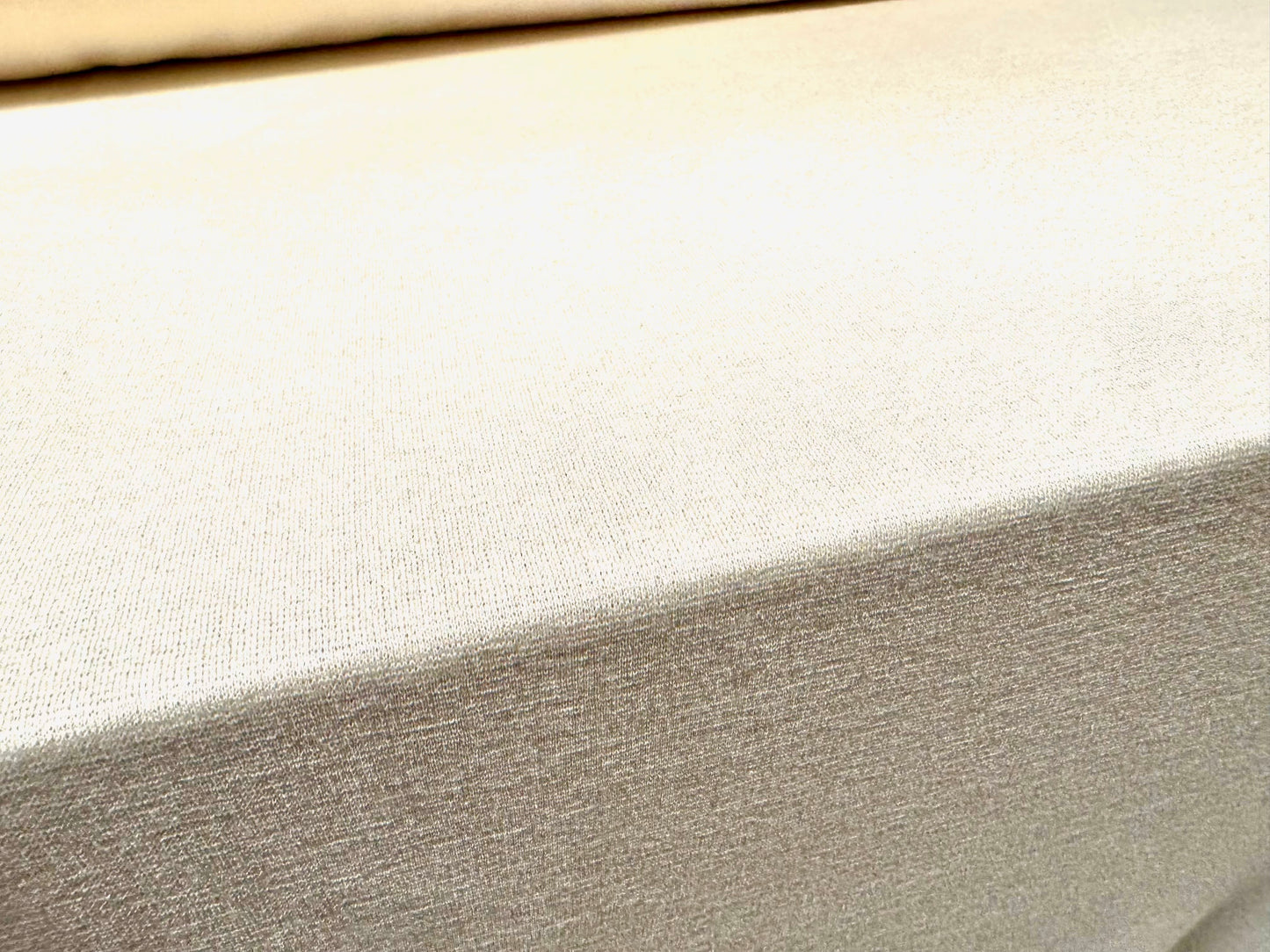 Morgan crepe double jersey stretch fabric, per metre - plain - cream