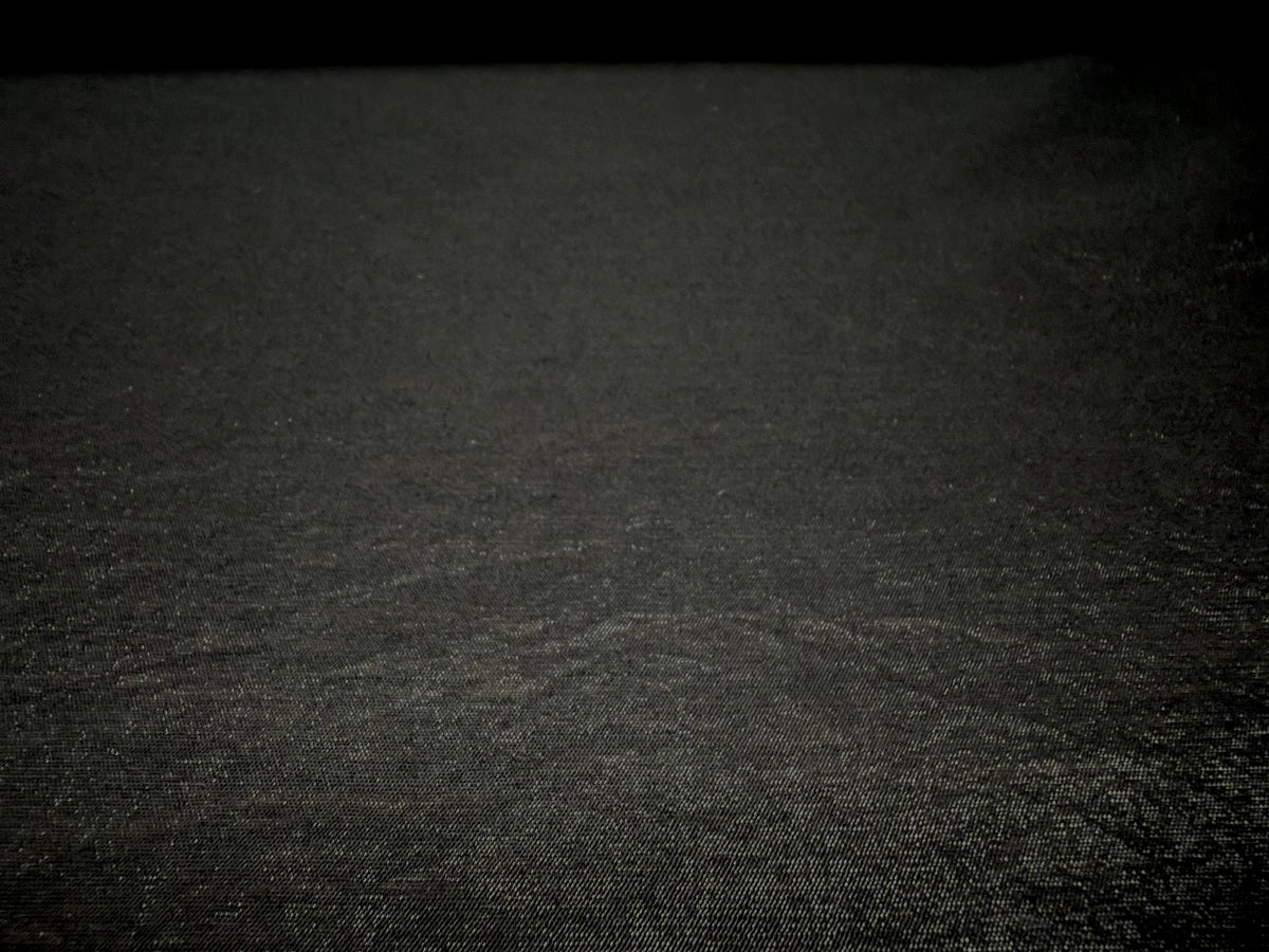 Plain weave lightweight shimmer fabric, per metre - black