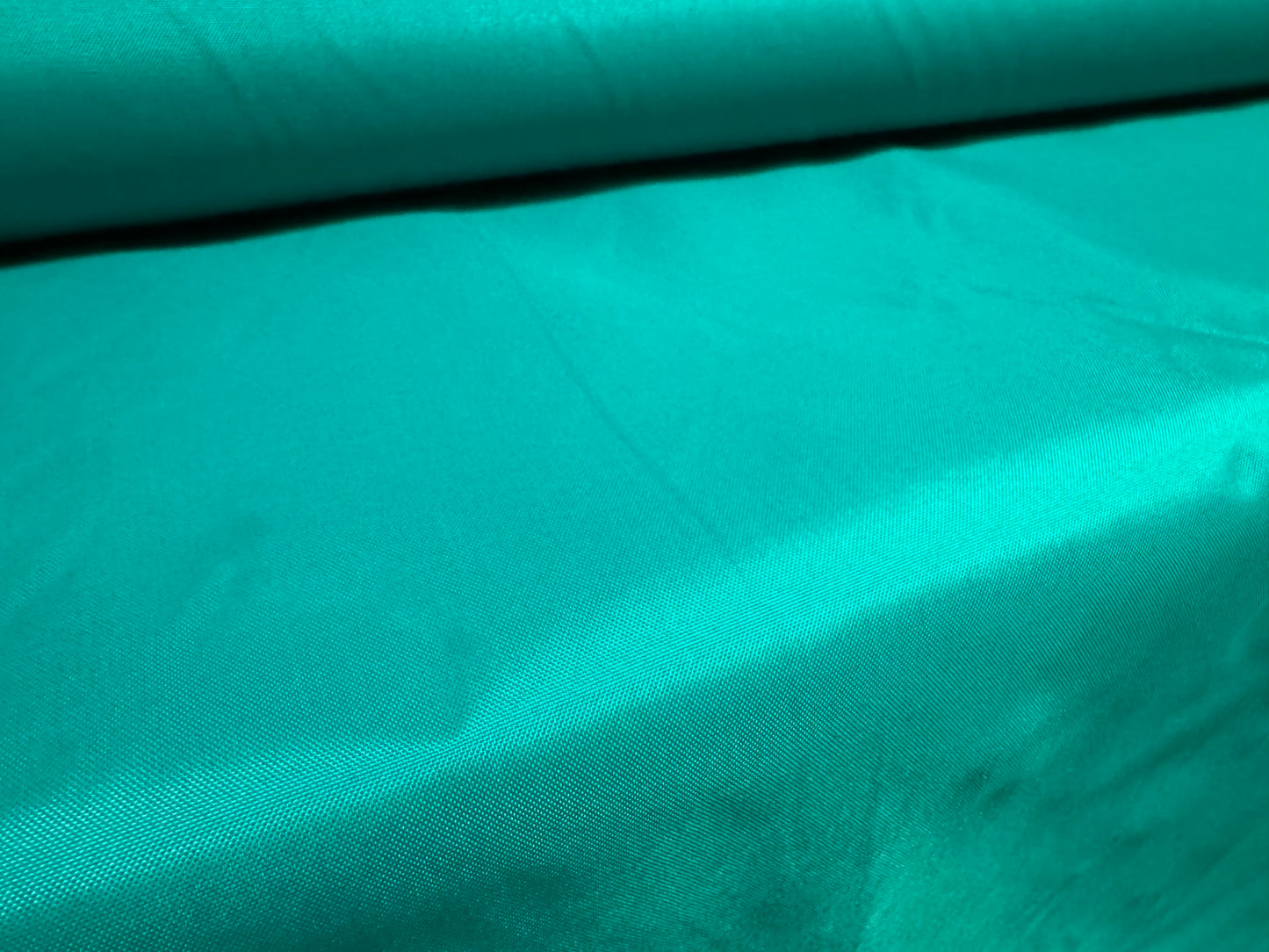 Plain weave nylon fabric, per metre - jade green