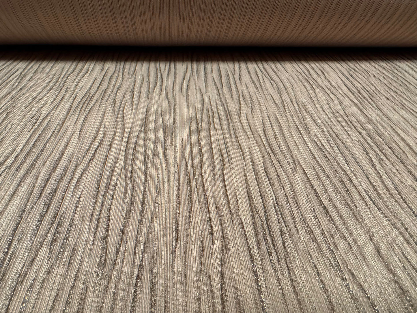 Metallic stretch spandex ribbed jersey fabric, per metre - animal stripe - stone & gold lurex