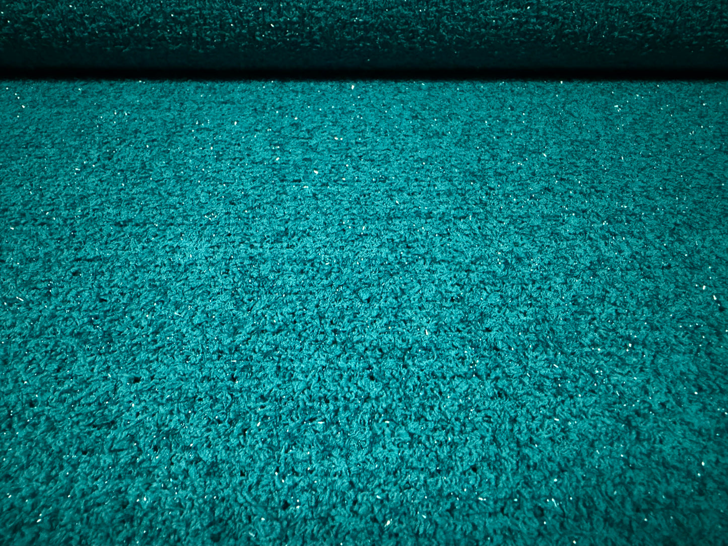 Metallic couture bouclé knitwear fabric, per metre - kingfisher