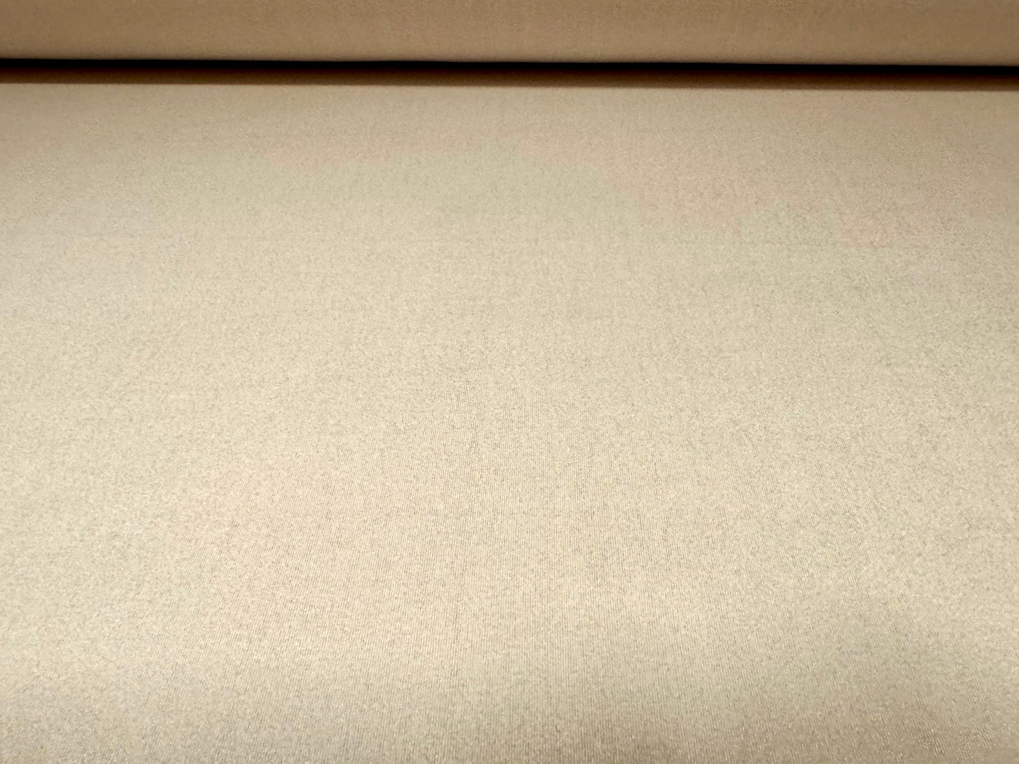 Faux suede stretch spandex jersey fabric, per metre - plain - cream