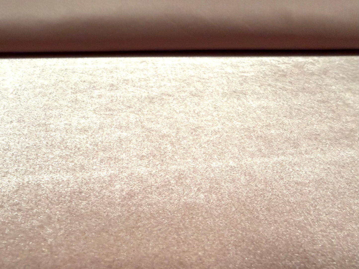 Spandex velvet stretch dress fabric, per metre - plain - pale rose