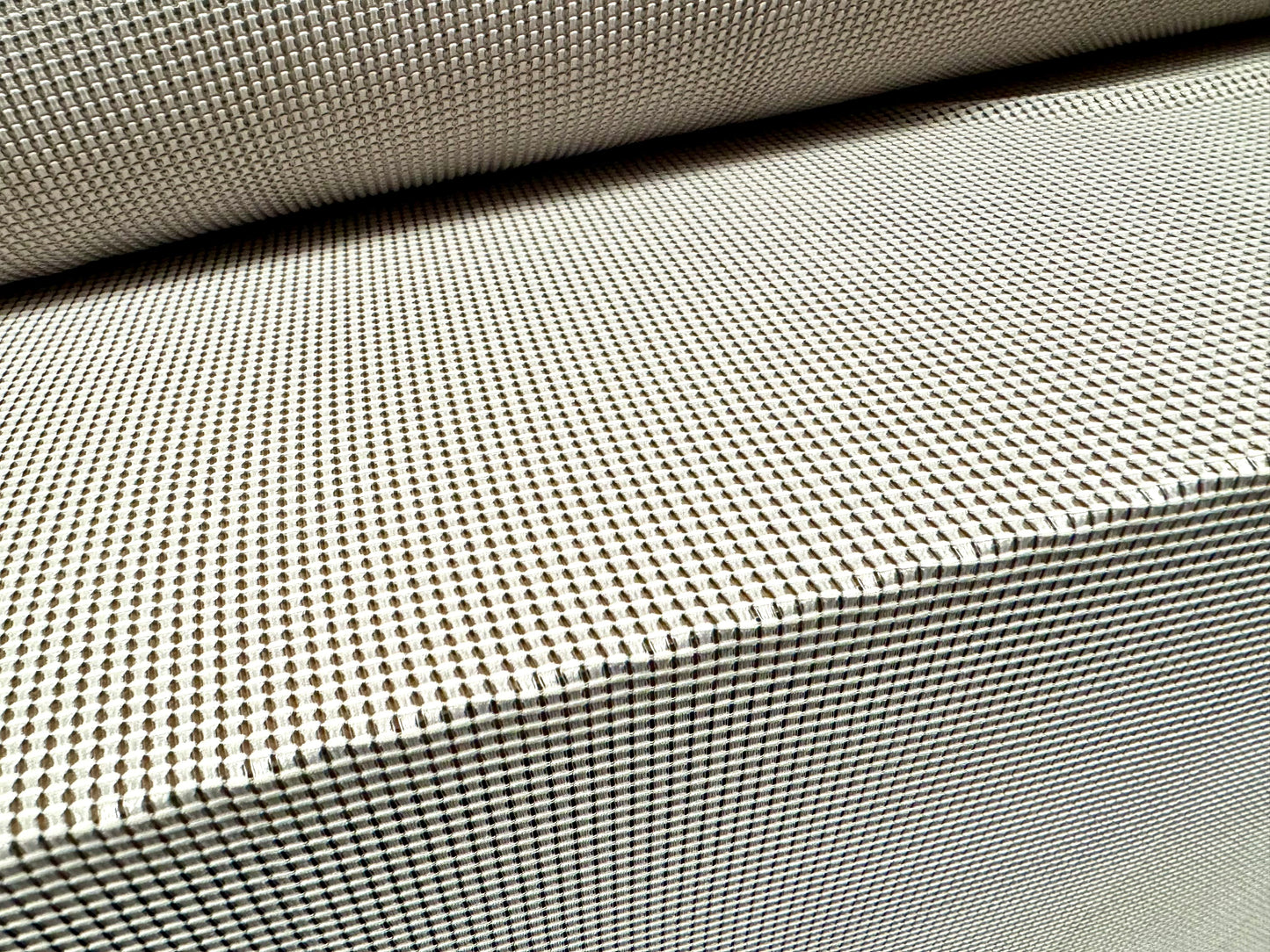 Waffle mesh jersey fabric, per metre - plain - light grey