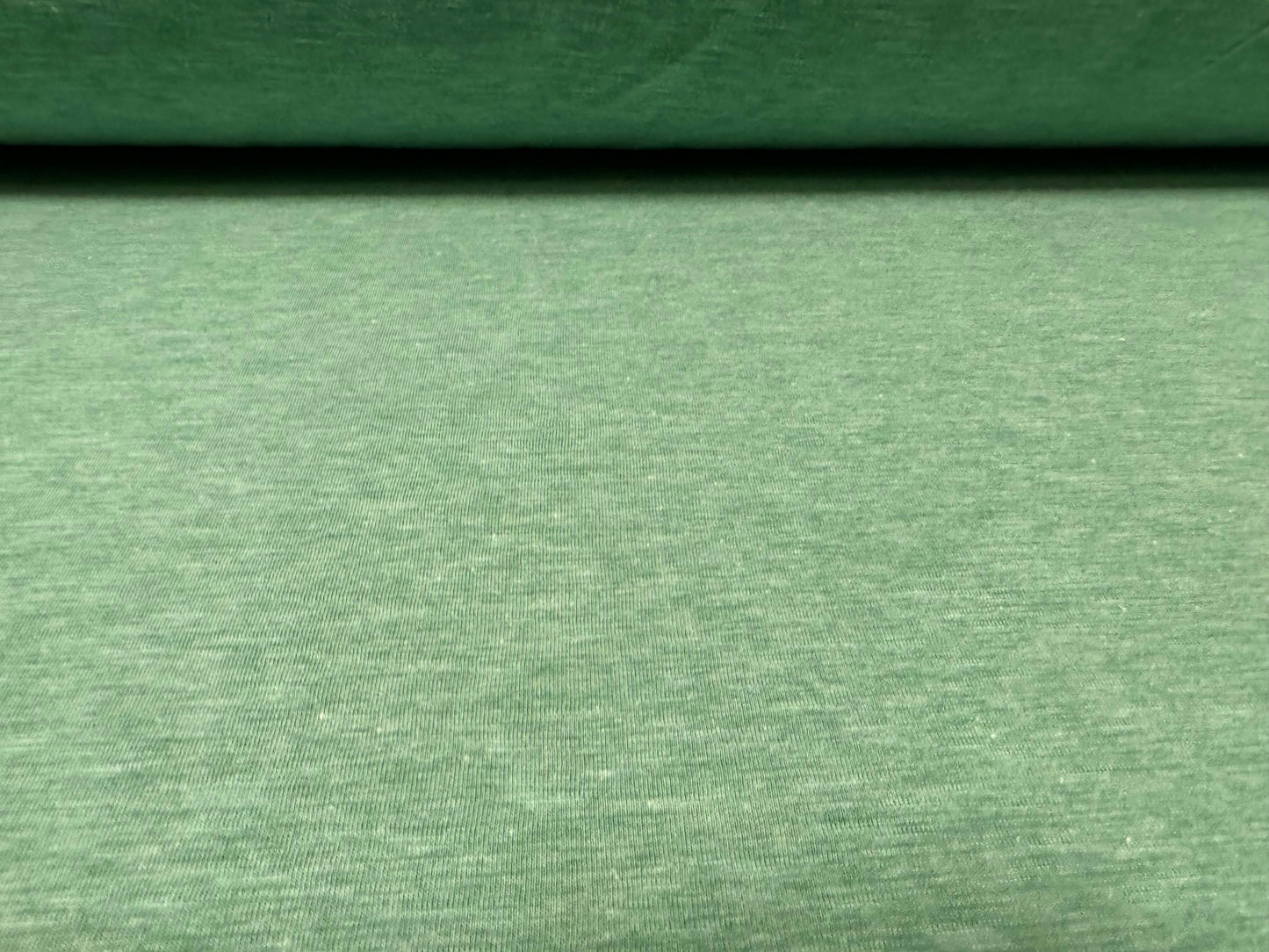 Viscose single jersey melange fabric, per metre - plain - Paris green