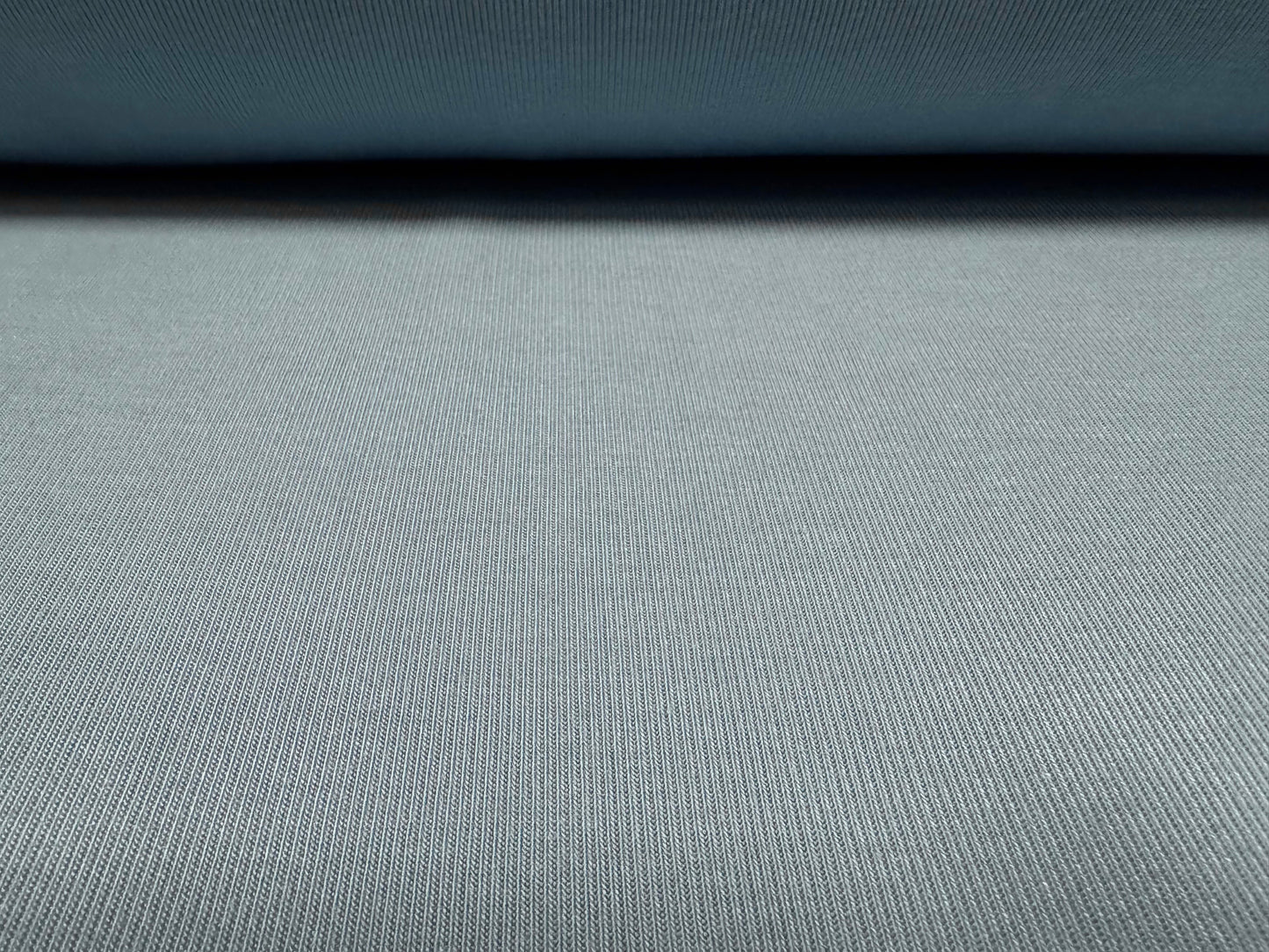 Soft handle fine rib jersey knit fabric, per metre - plain - powder blue