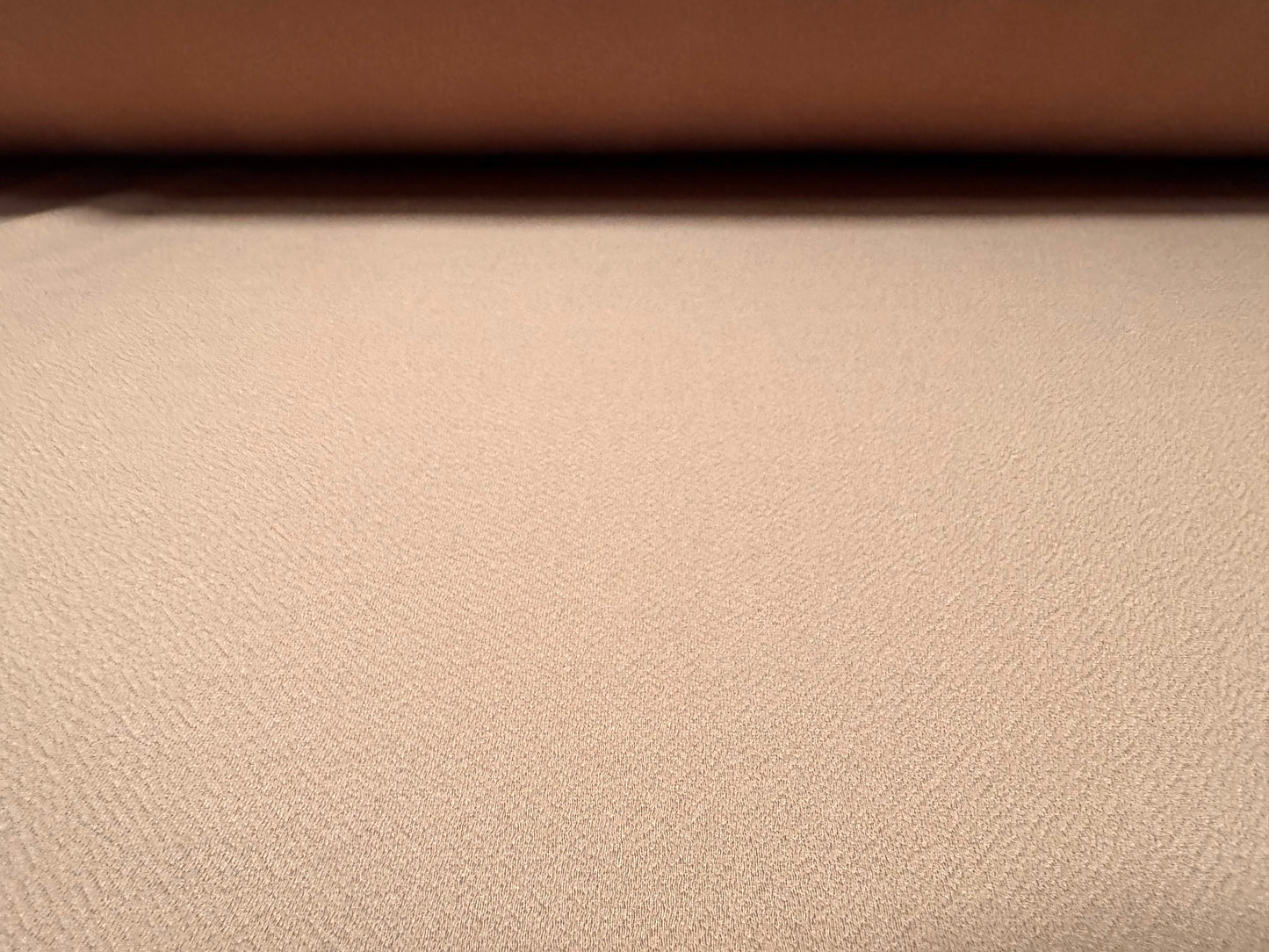 Liverpool textured scuba spandex stretch jersey fabric, per metre - plain - dark nude