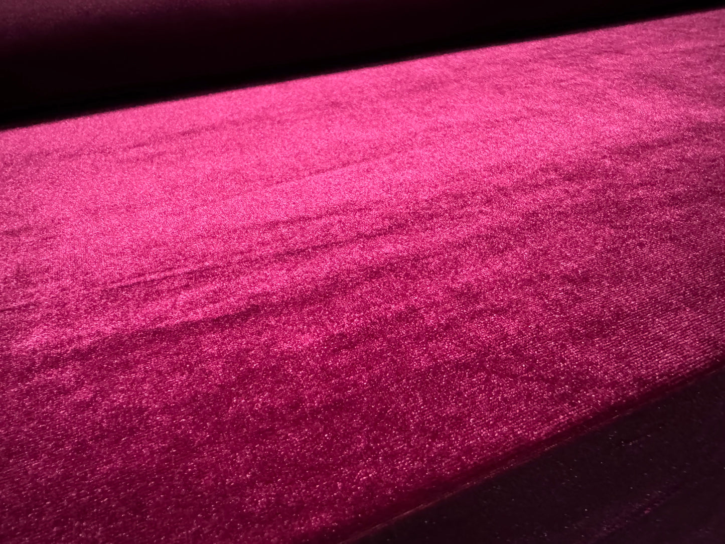 Spandex velvet stretch dress fabric, per metre - plain - magenta
