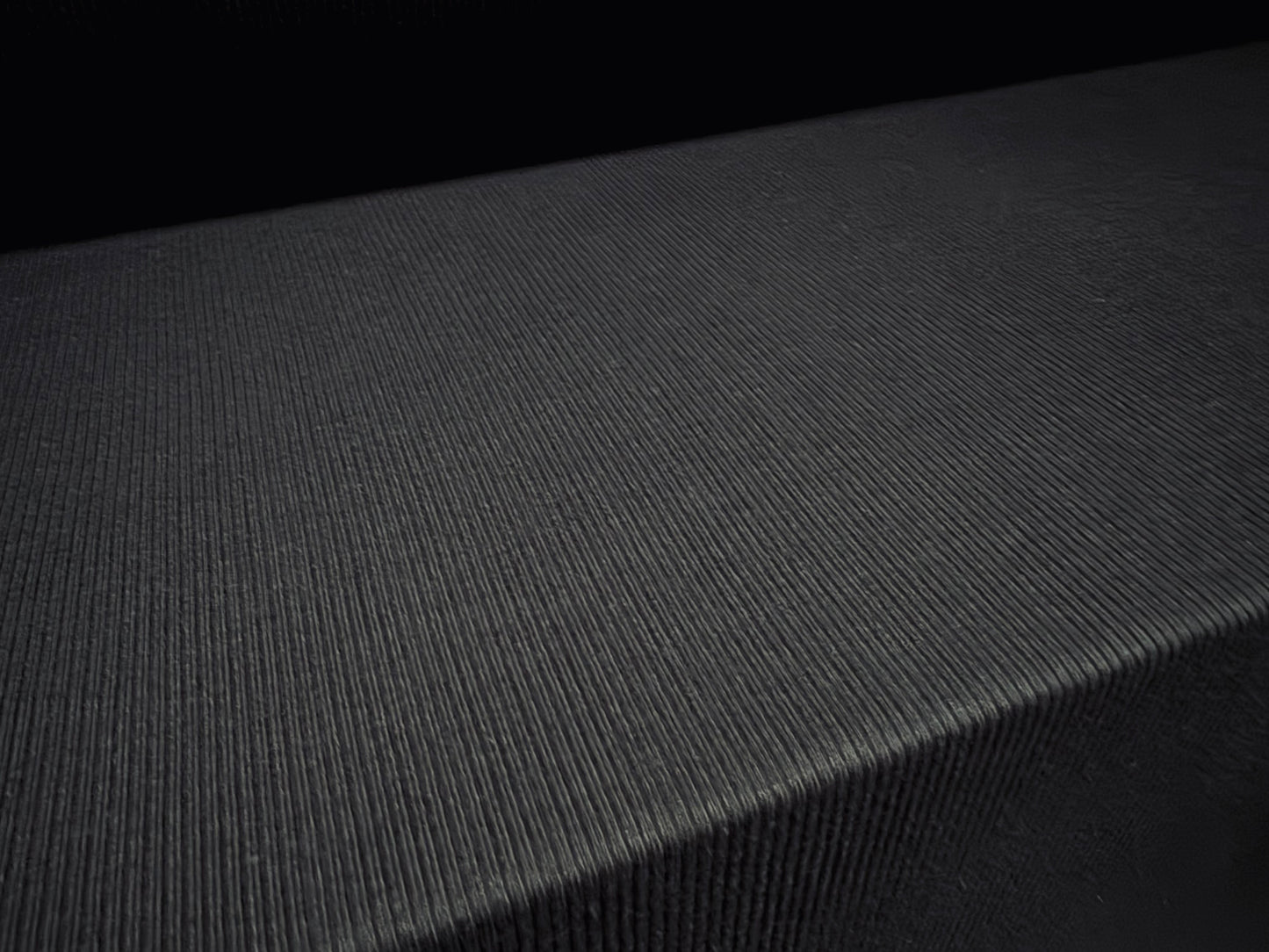 Cotton fine rib jersey fabric, per metre - plain - black