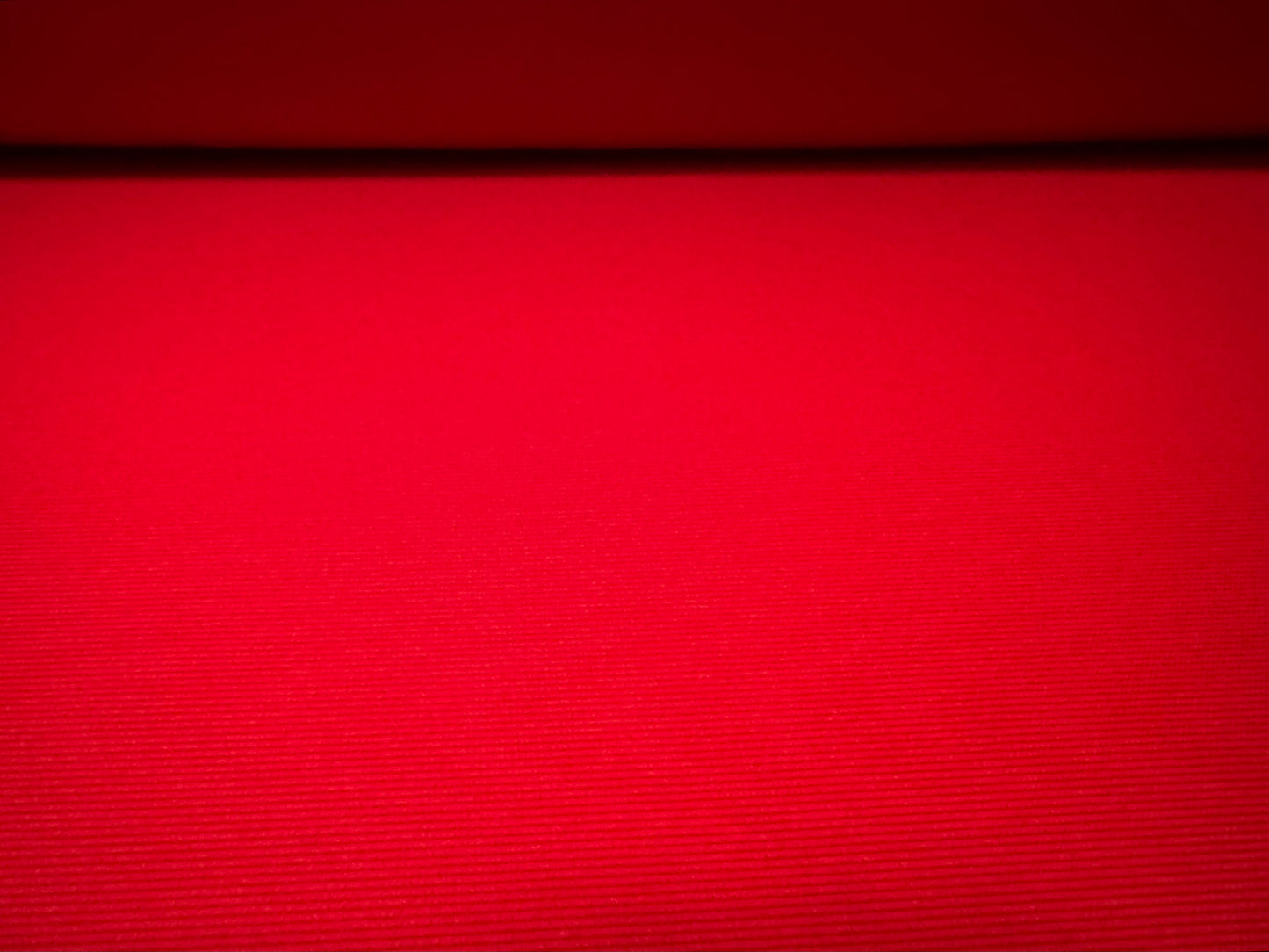 Fine ottoman rib stretch double jersey fabric , per metre - plain - red