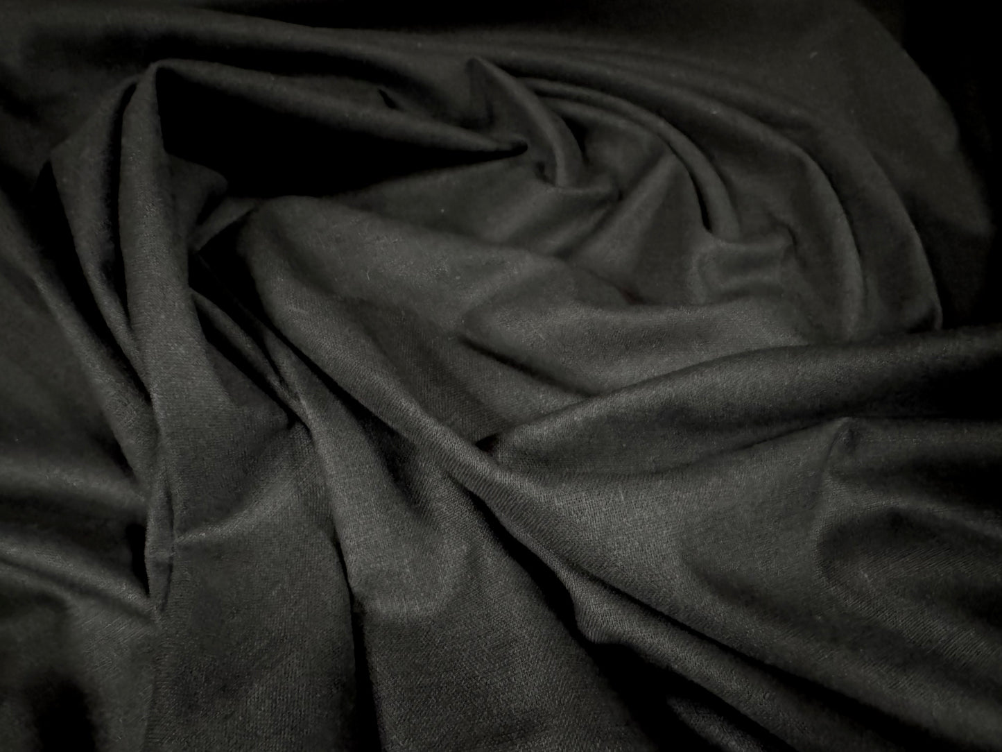 Cotton iron on fusible interfacing fabric, per metre - black