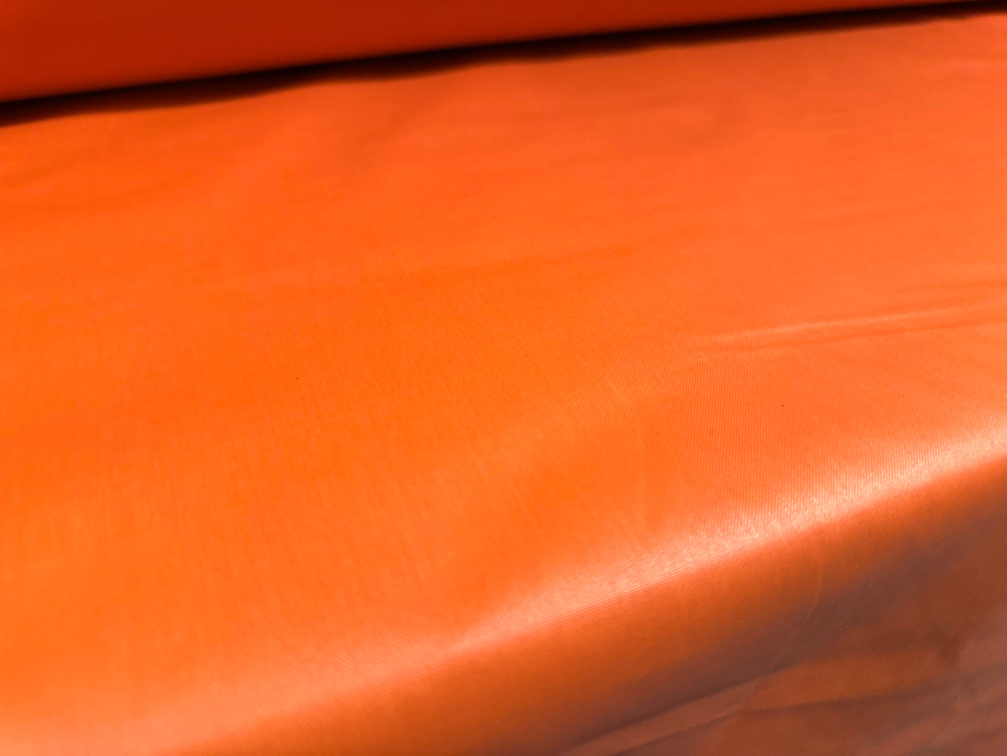 Coated nylon fabric, per metre - plain - orange