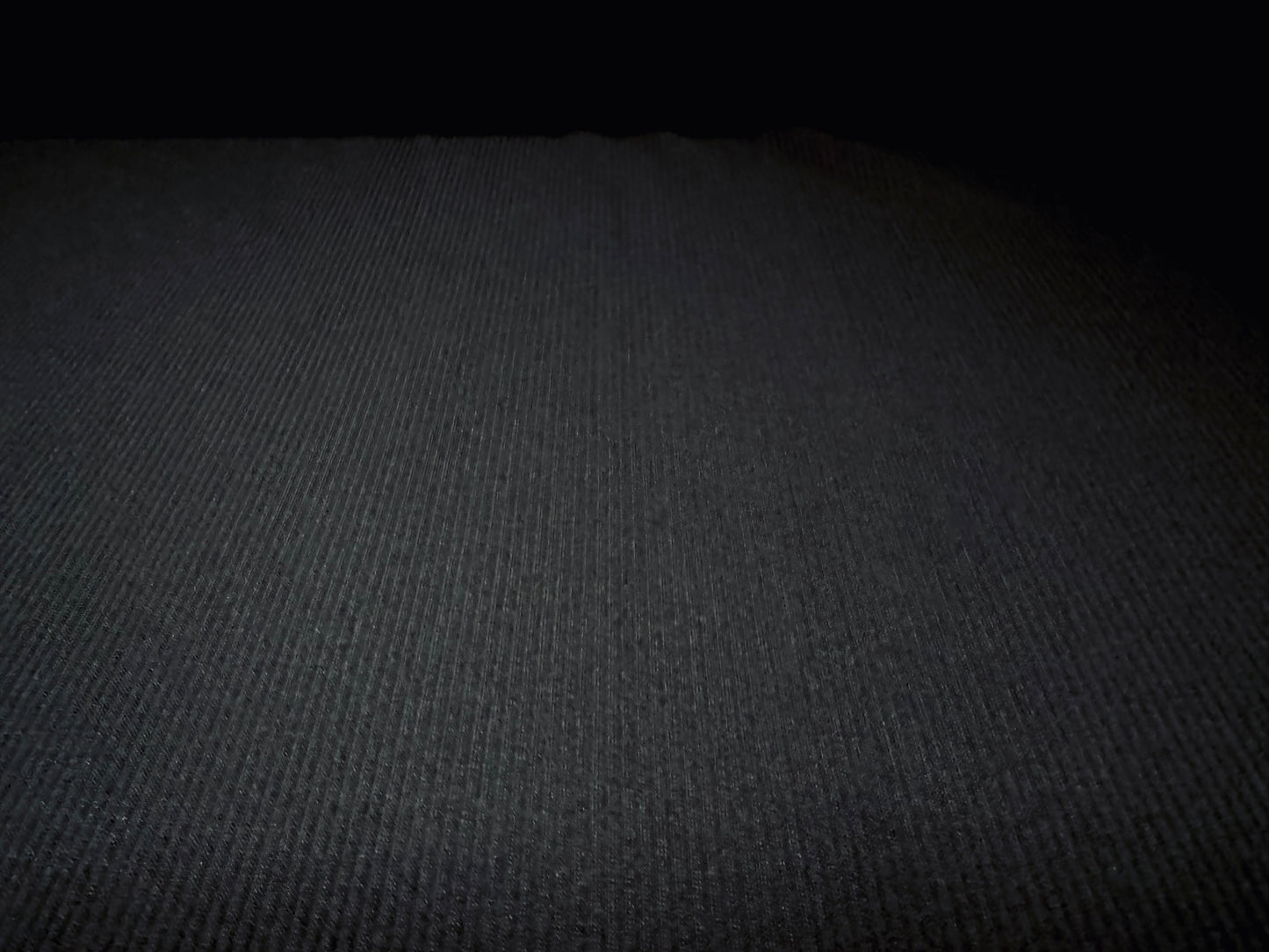 Soft handle rib jersey knit fabric, per metre - plain - Black