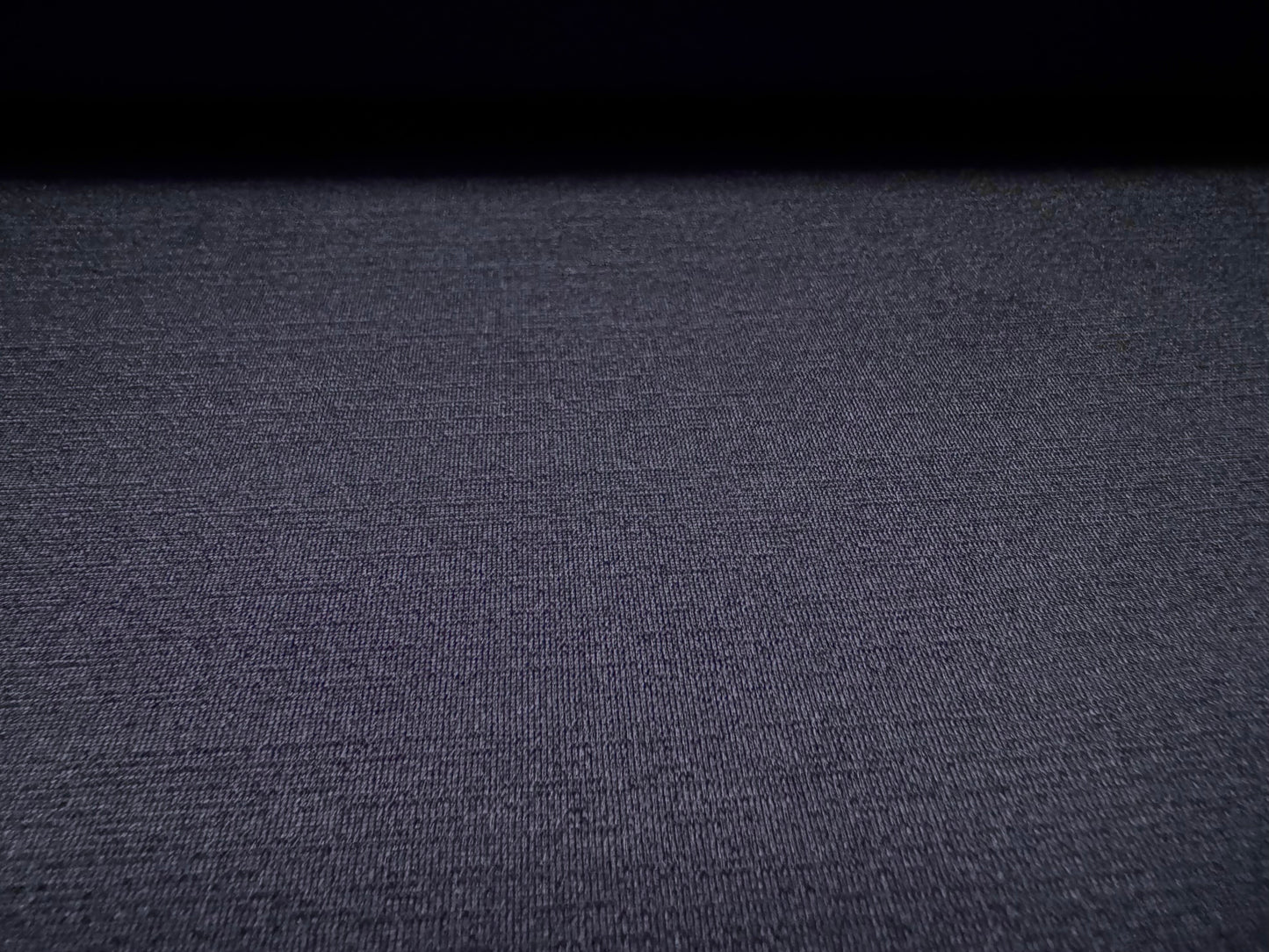 Finely textured stretch spandex single jersey fabric, per metre - plain - navy blue