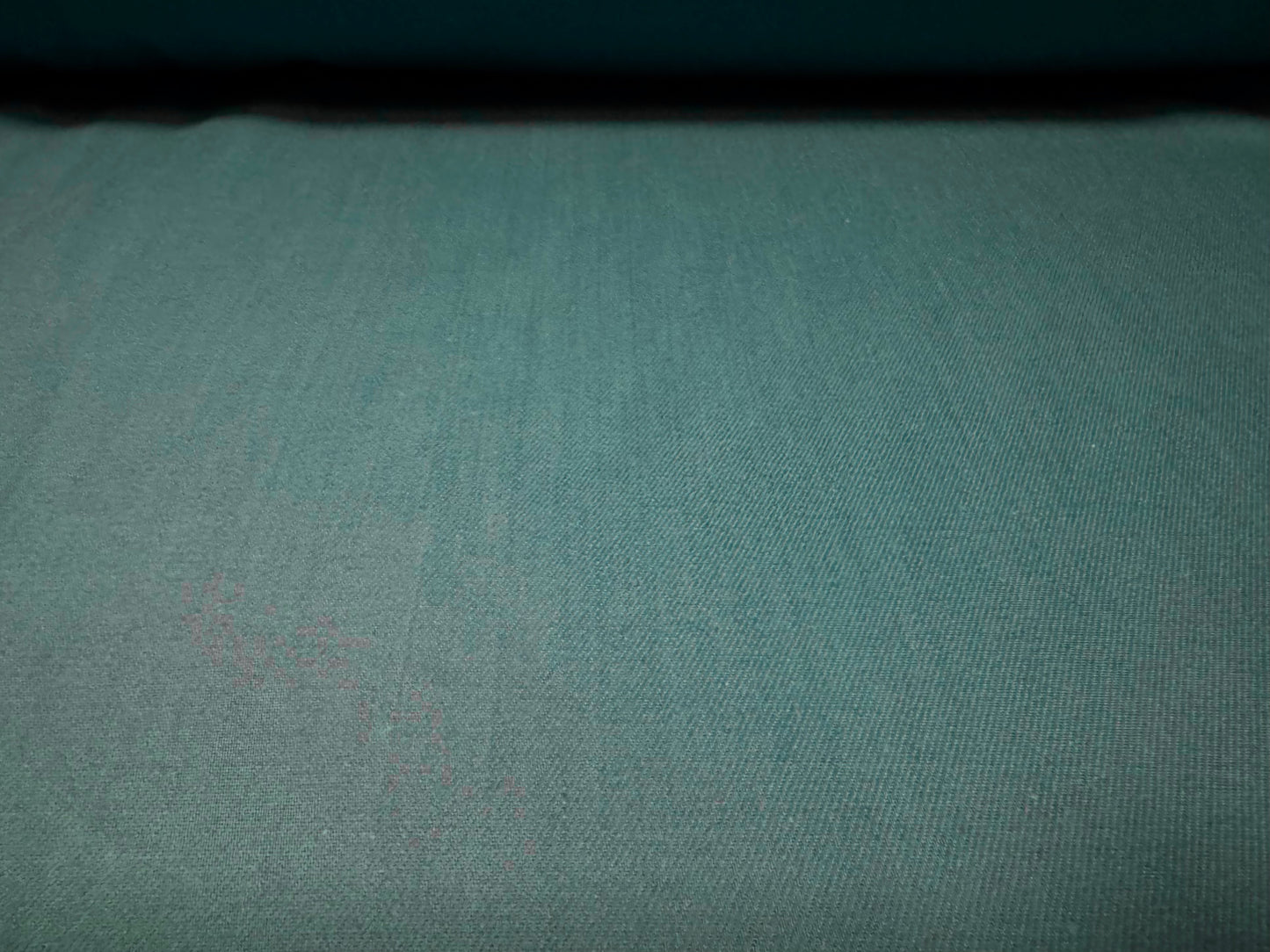 Cotton twill woven fabric, per metre - plain - teal