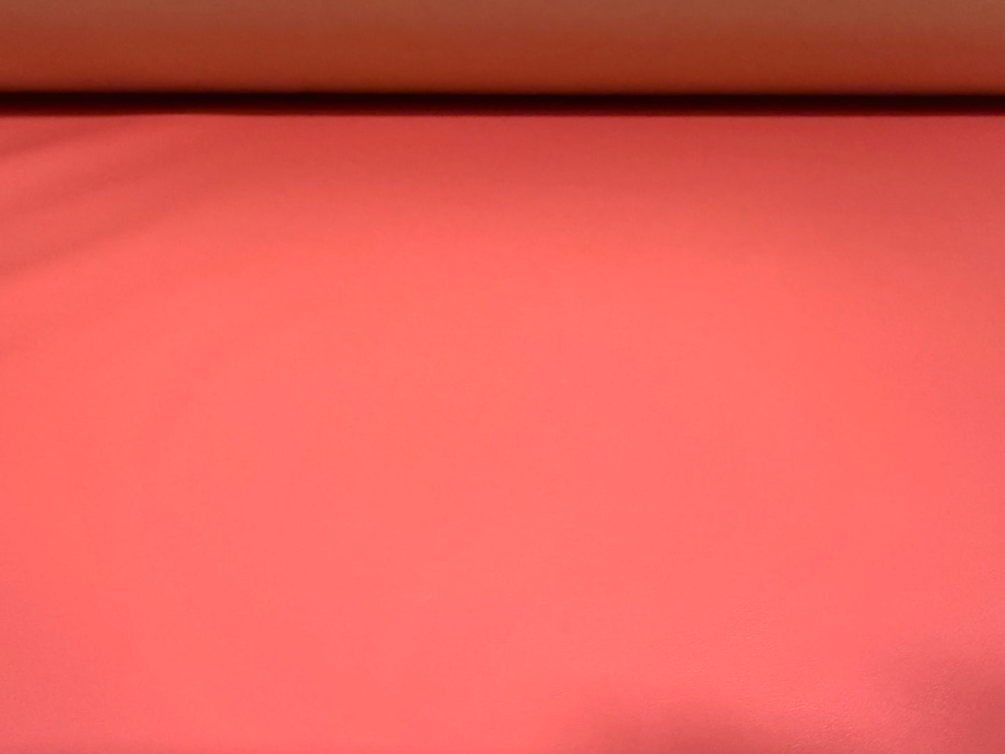 Faux leather pvc coated fabric, per metre - plain - coral
