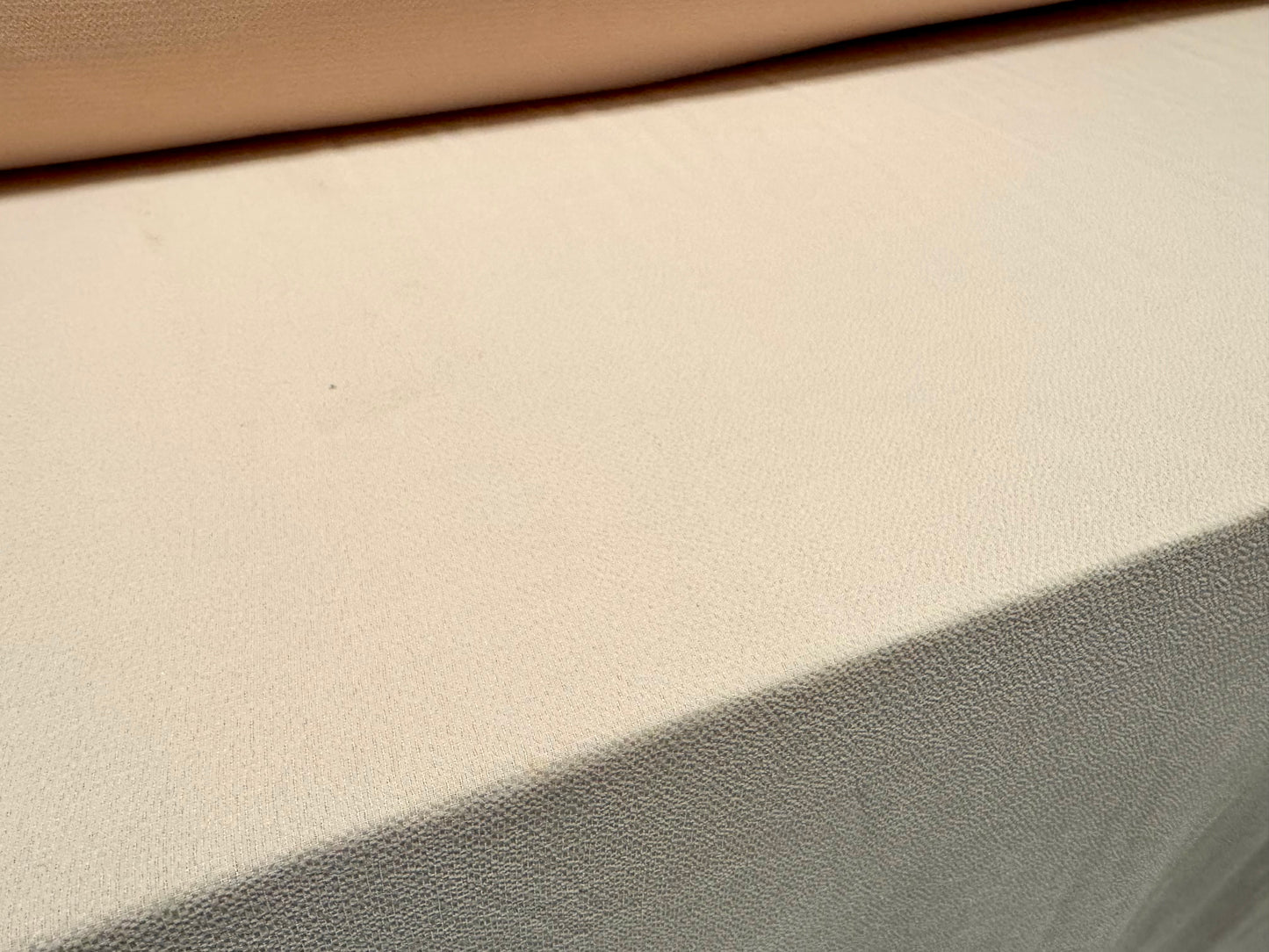Bubble crepe woven dress fabric, per metre - plain - light nude