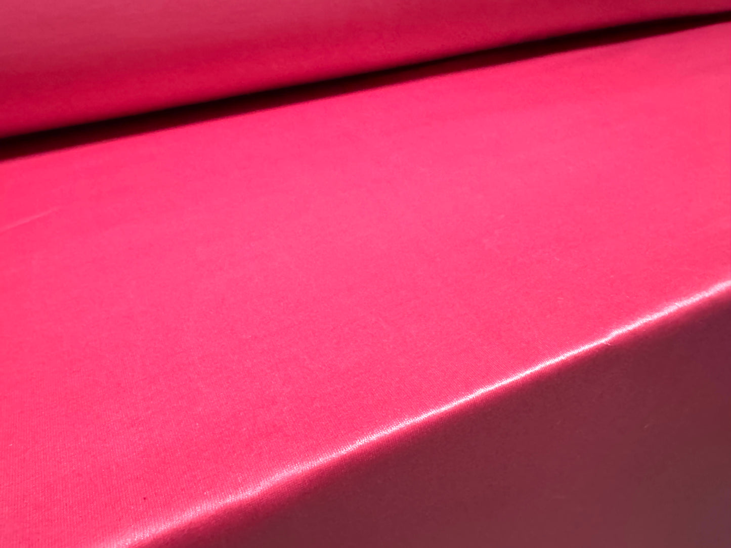 P.U. coated stretch spandex ciré wet look jersey fabric, per metre - plain - hot pink