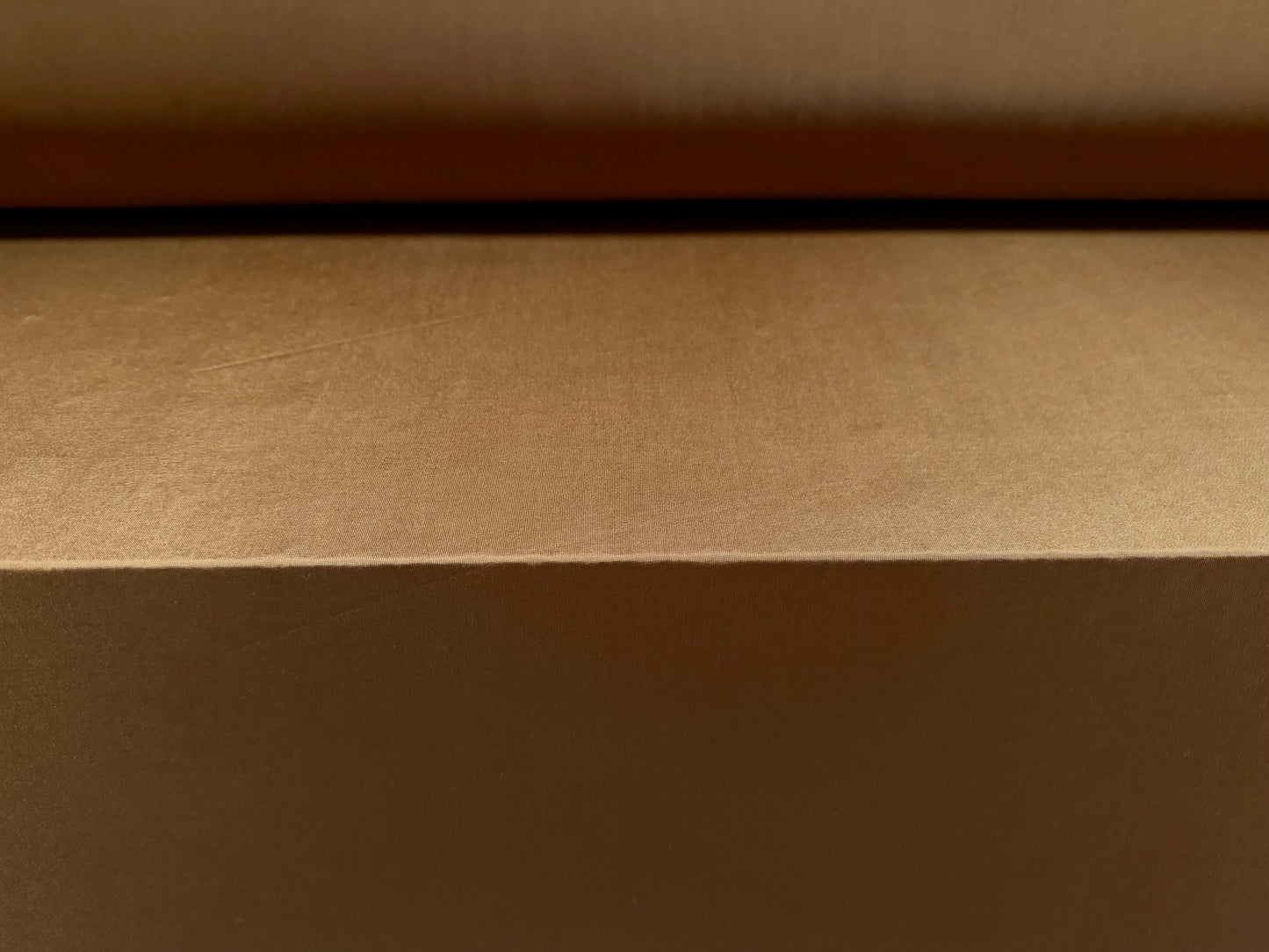 Soft touch spandex stretch jersey fabric, per metre - plain - hazelnut brown