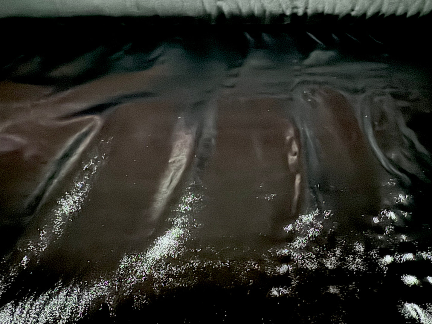 High gloss pvc fabric, per metre - Moire watermark - black