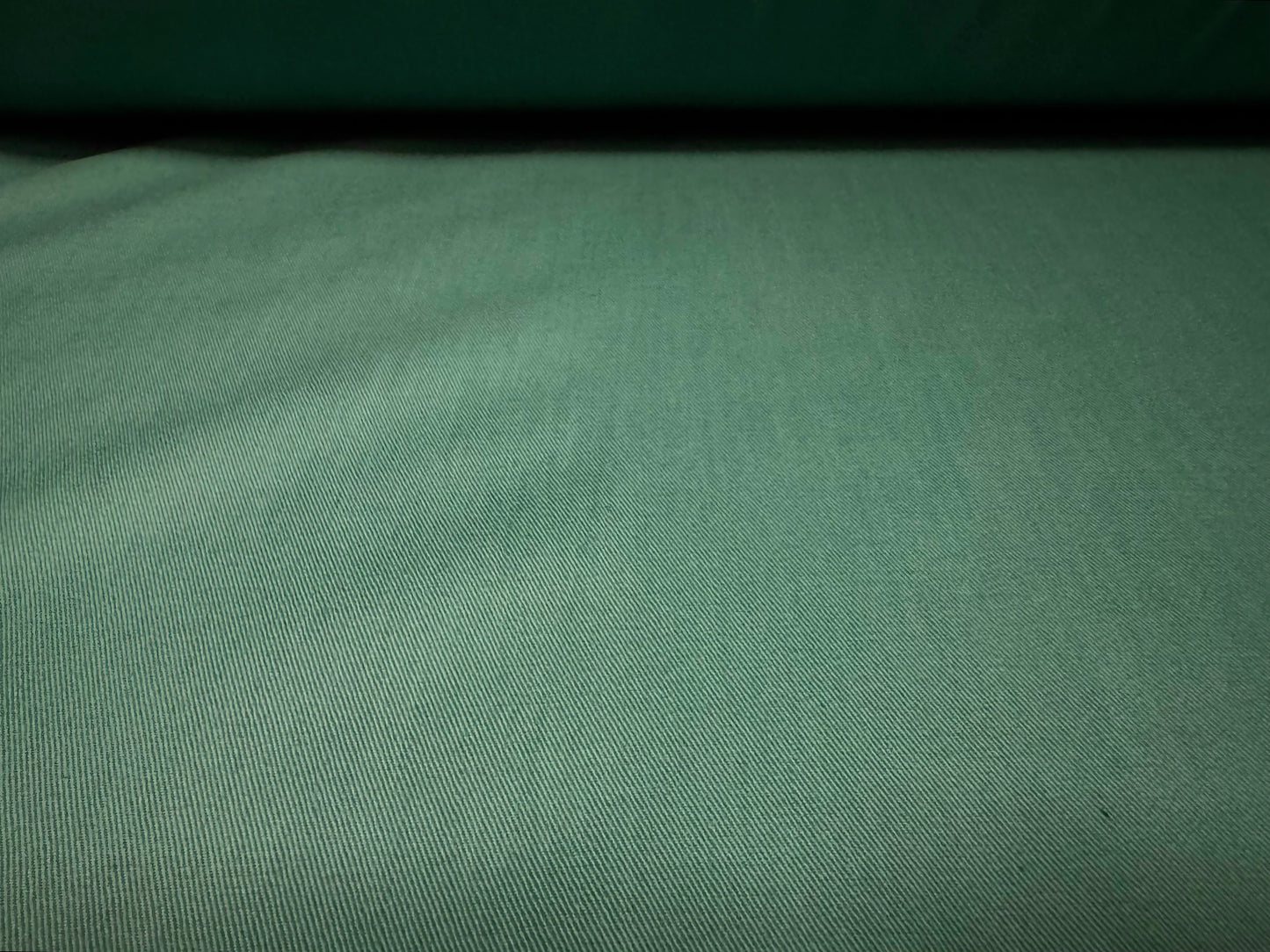Cotton twill woven fabric, per metre - plain - Forest Green