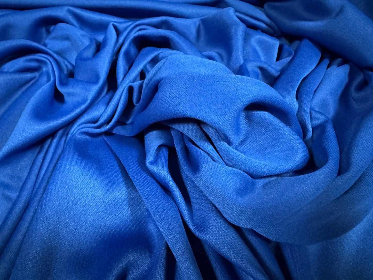 Single Jersey fashion fabric, per metre - plain - cobalt blue