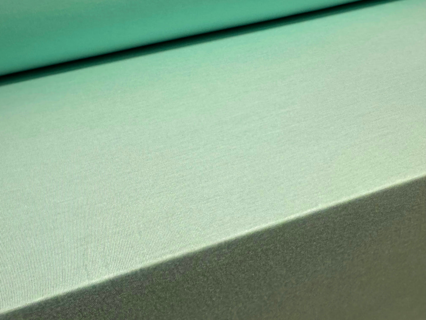 Viscose spandex stretch single jersey fabric, per metre - plain - aqua