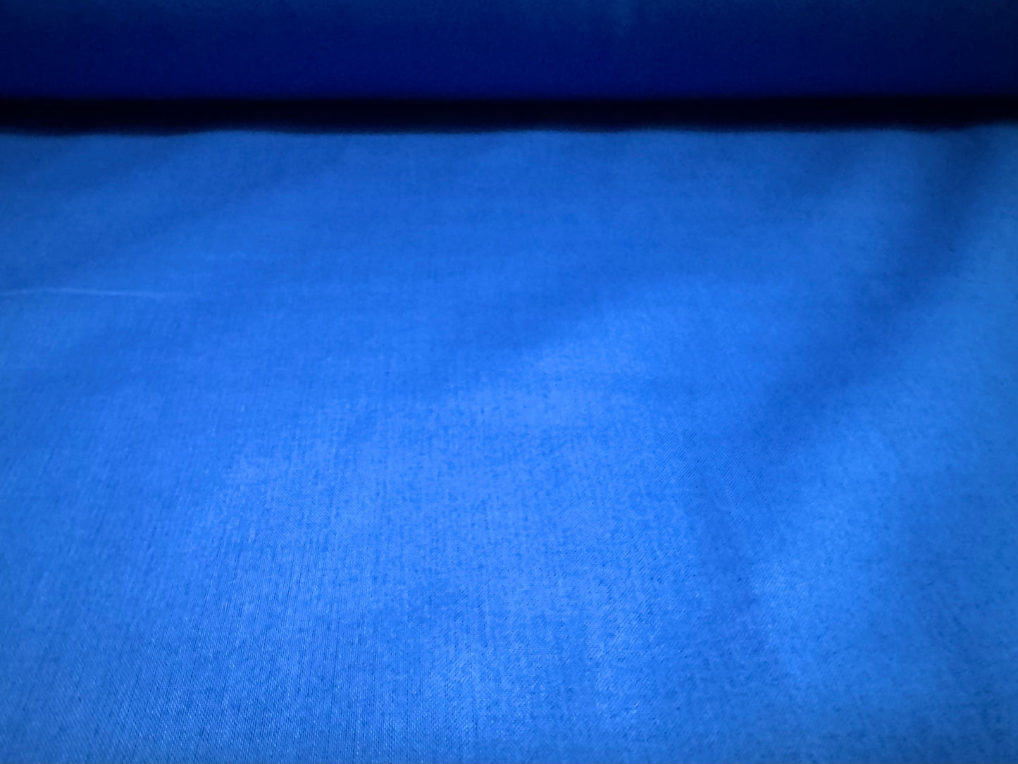 Cotton plain weave fabric, per metre - cobalt blue
