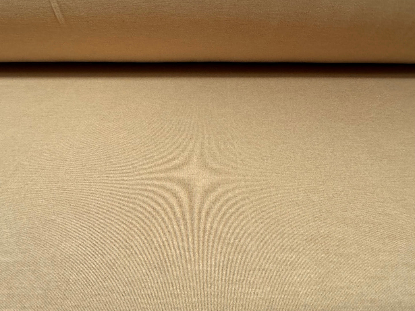 Viscose spandex stretch single jersey fabric, per metre - plain - stone