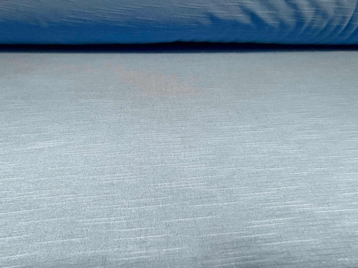 Soft handle slub single jersey fabric, per metre - plain - cornflower blue