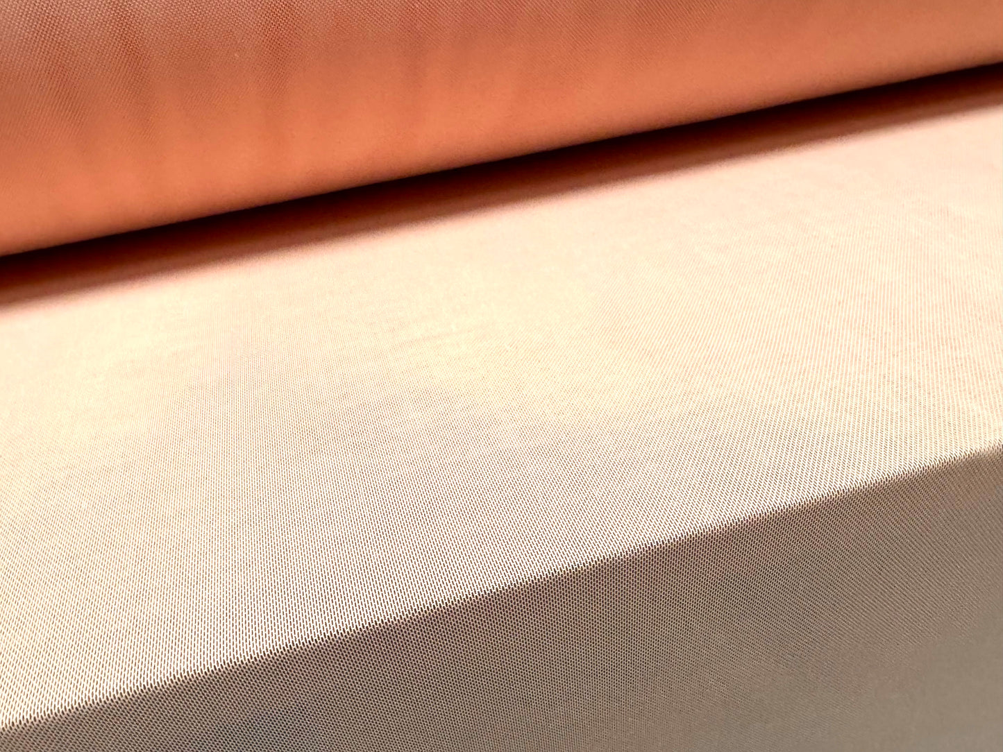 Power mesh net stretch spandex fabric, per metre - plain - pink blush