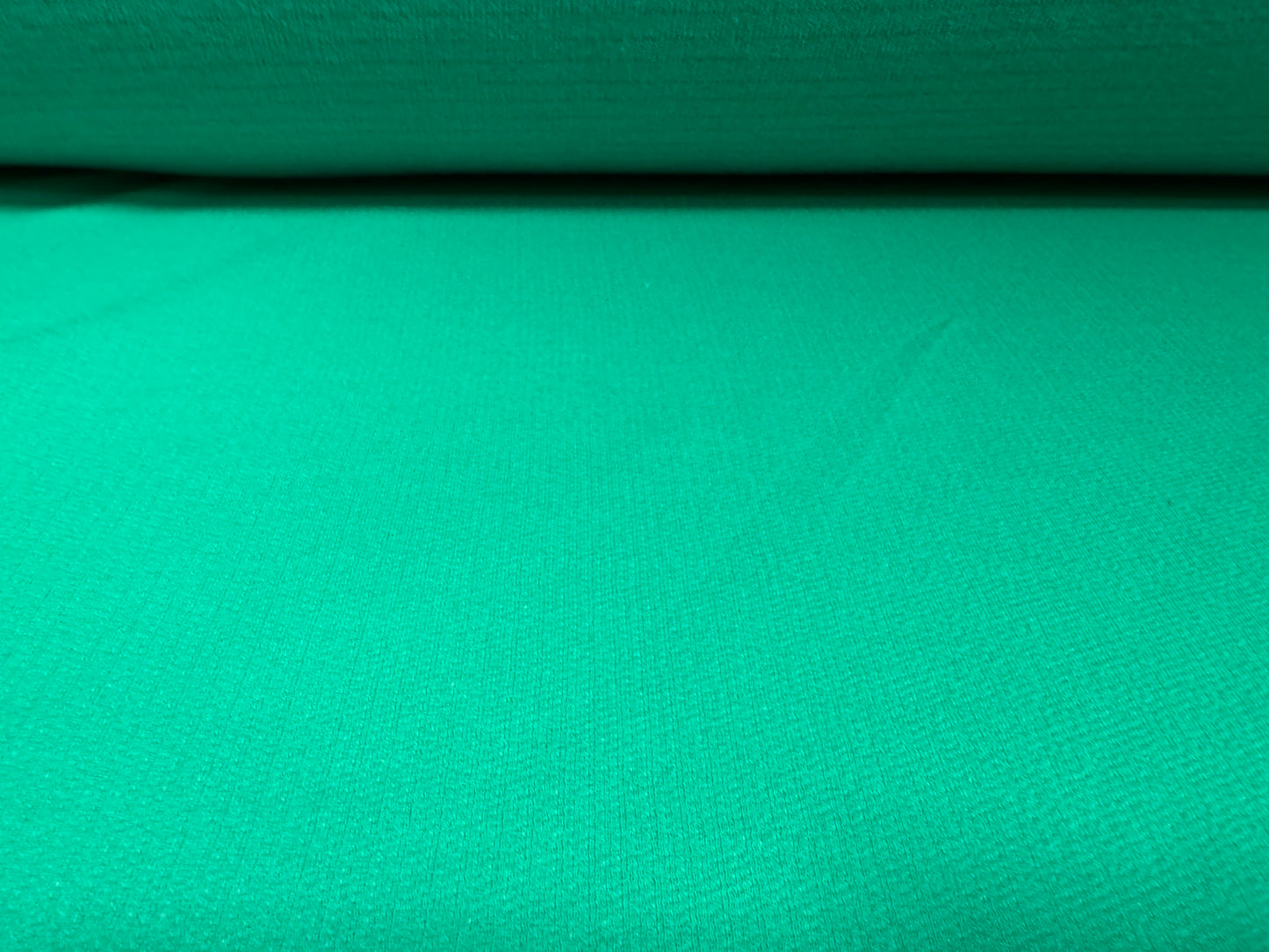 Crepe double jersey fabric, per metre - plain - jade green