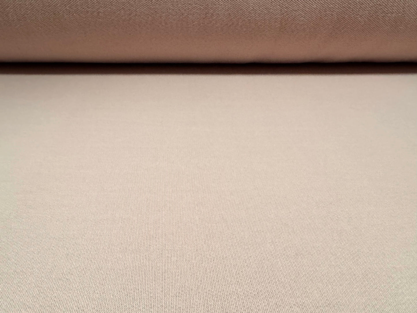 French Terry loopback sweatshirt fabric, per metre - plain - skin tone