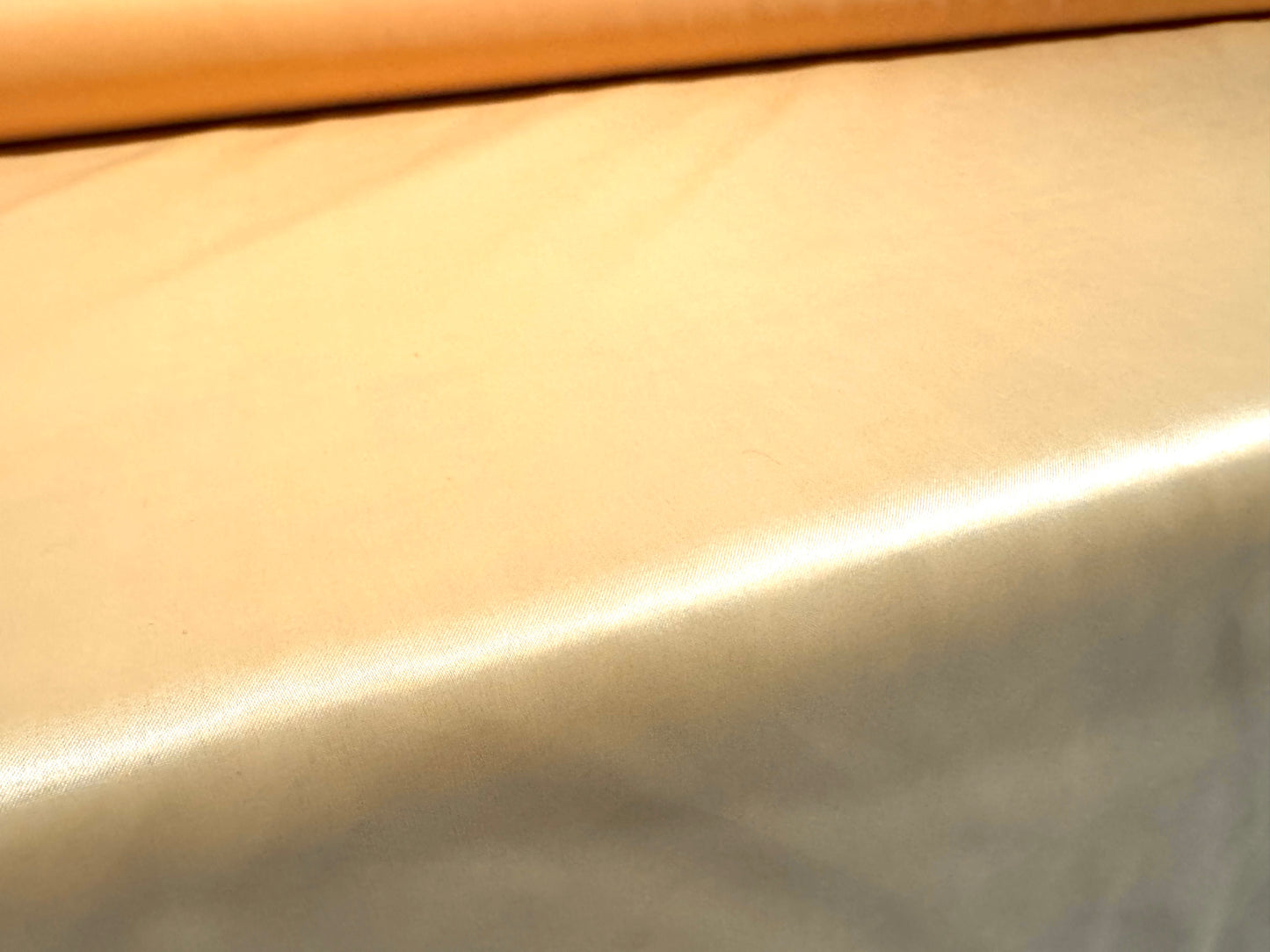 Sateen plain weave lightweight dress fabric, per metre - peach
