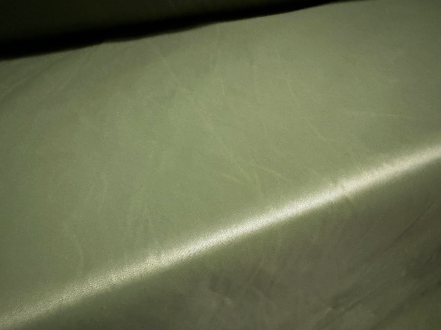 Lightweight coated nylon fabric, per metre - plain - khaki green