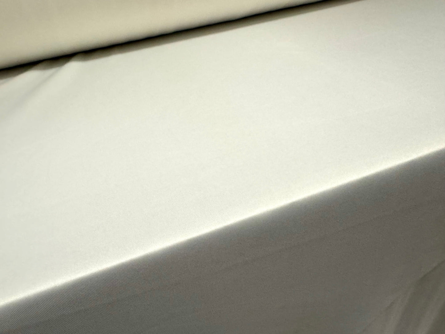 Sponge scuba neoprene style spandex double jersey fabric, per metre - plain - ivory