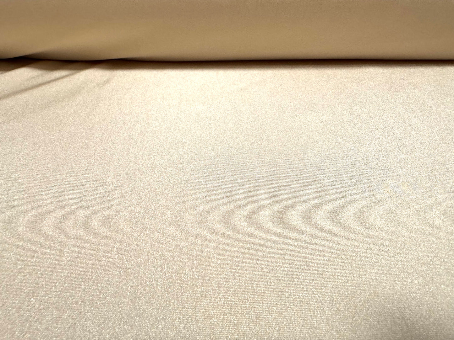 Swimwear stretch spandex jersey fabric, per metre - plain - clotted cream