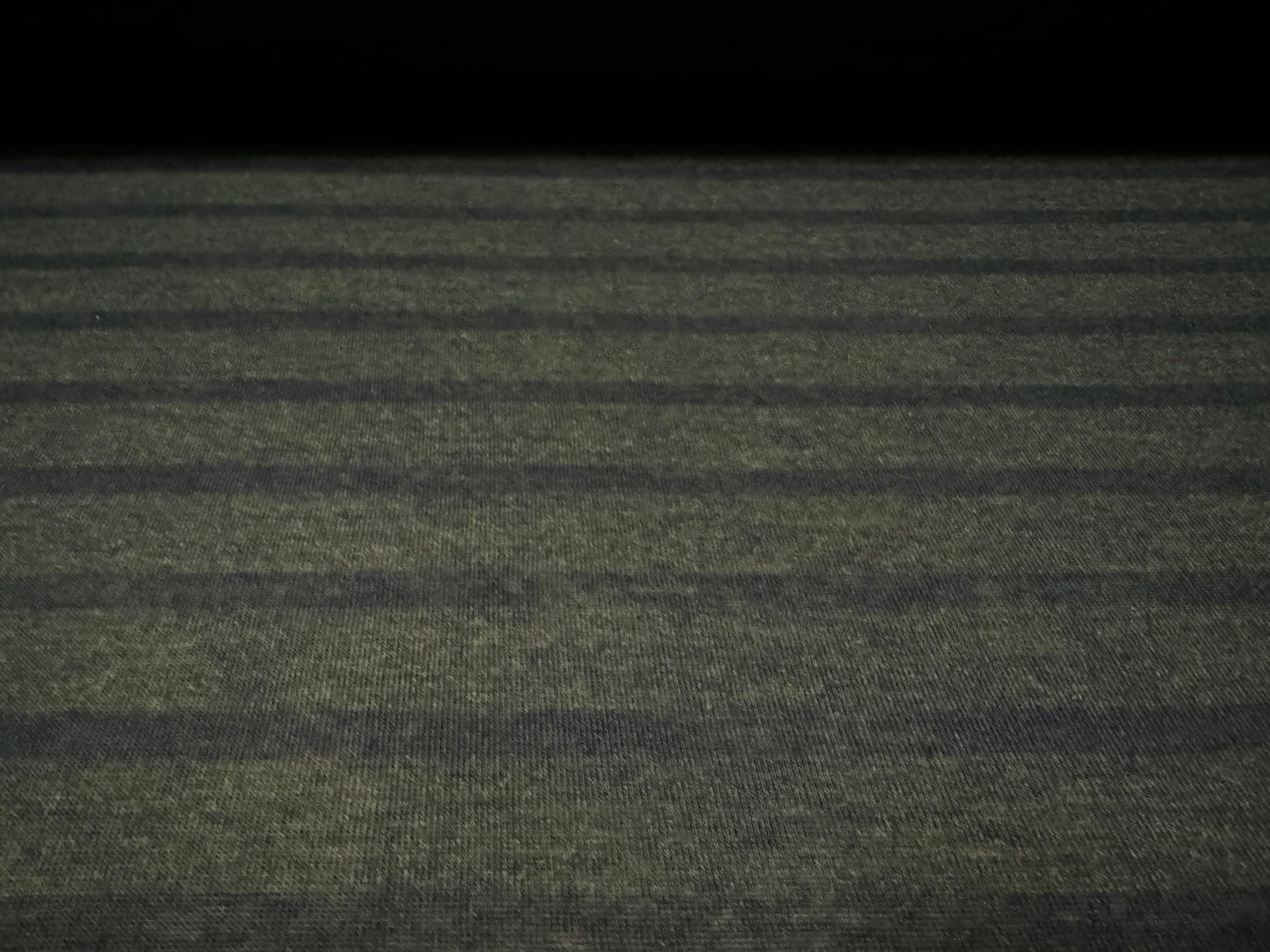 Viscose single jersey fashion fabric, per metre - stripe - very dark green & black