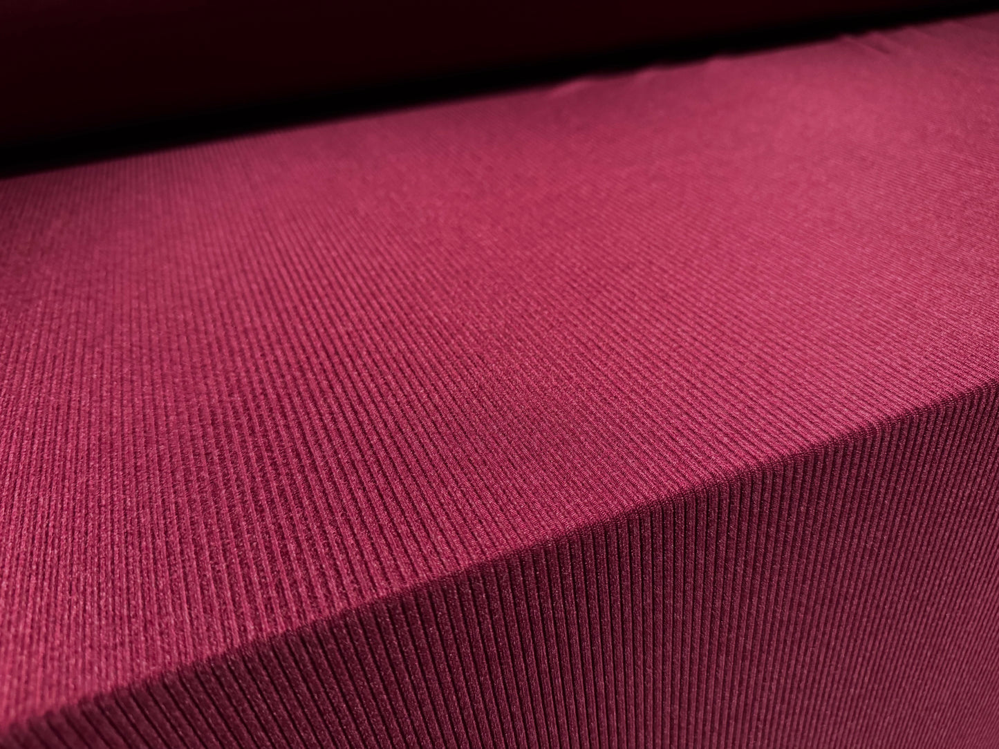 Swimwear stretch spandex ribbed jersey fabric, per metre - wine