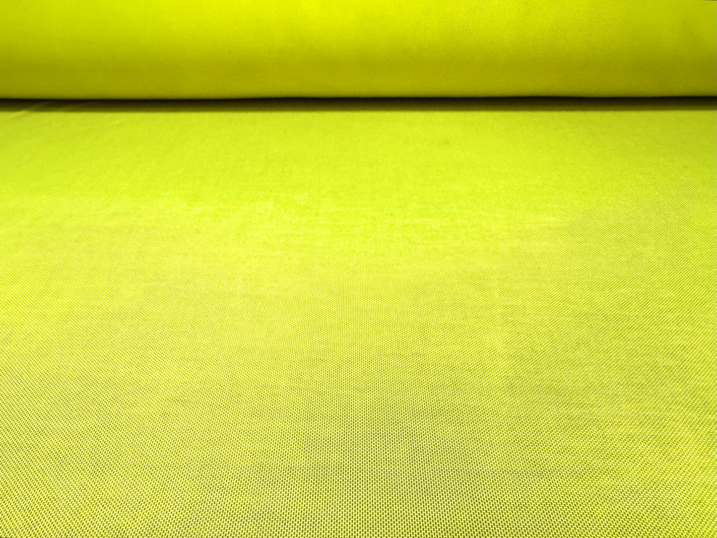 Power mesh net stretch spandex fabric, per metre - plain - fluorescent yellow