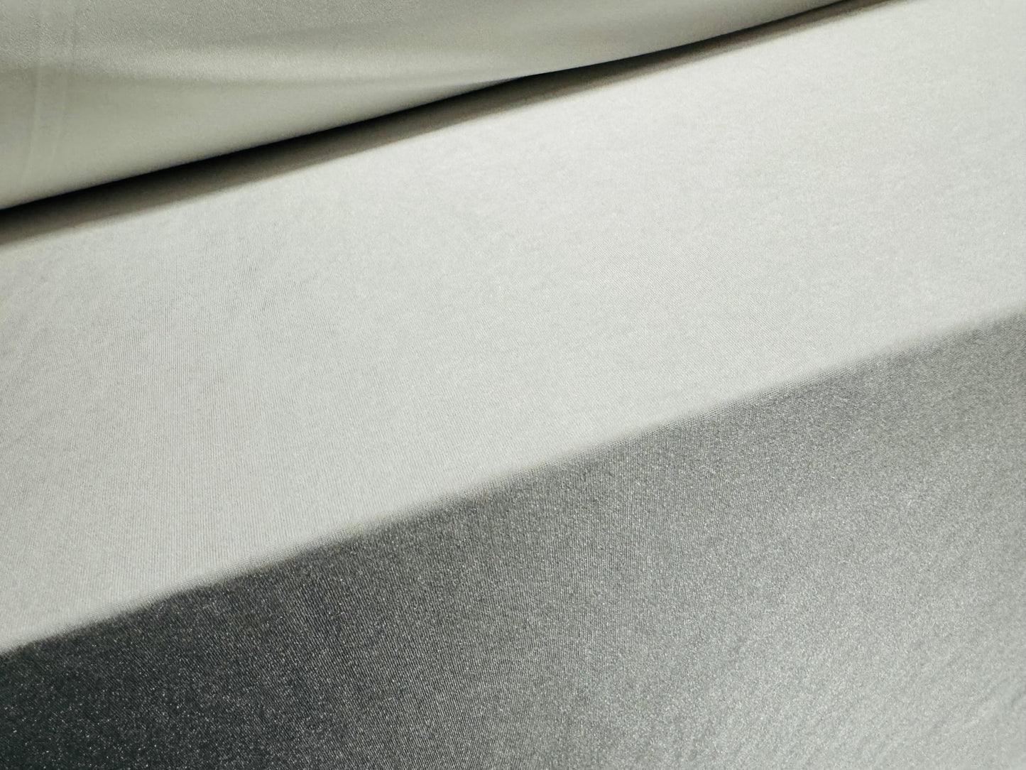 Disco shimmer stretch spandex jersey fabric, per metre - plain - ice white