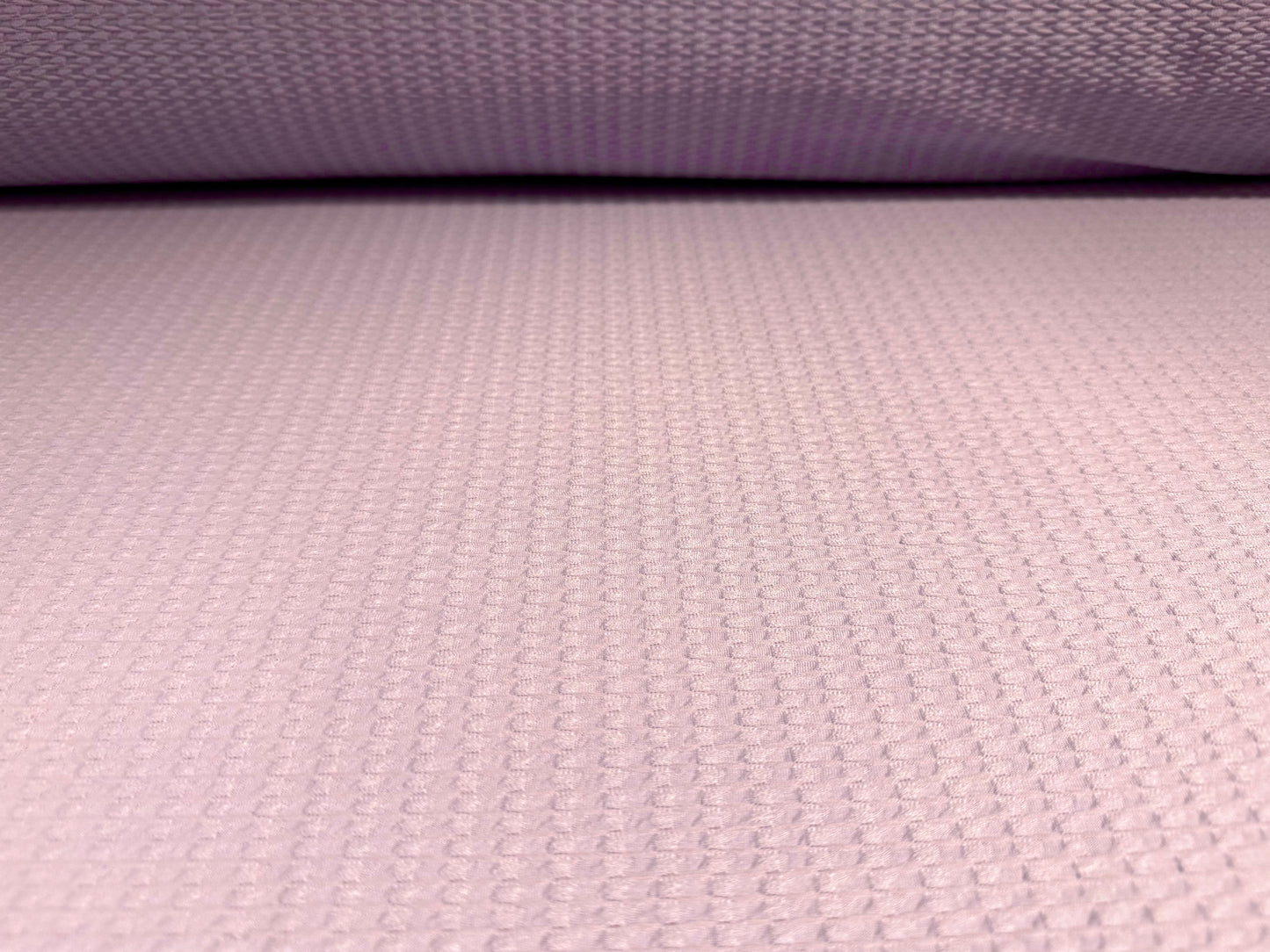 Double jersey knit stretch spandex fabric, per metre - jacquard - lilac