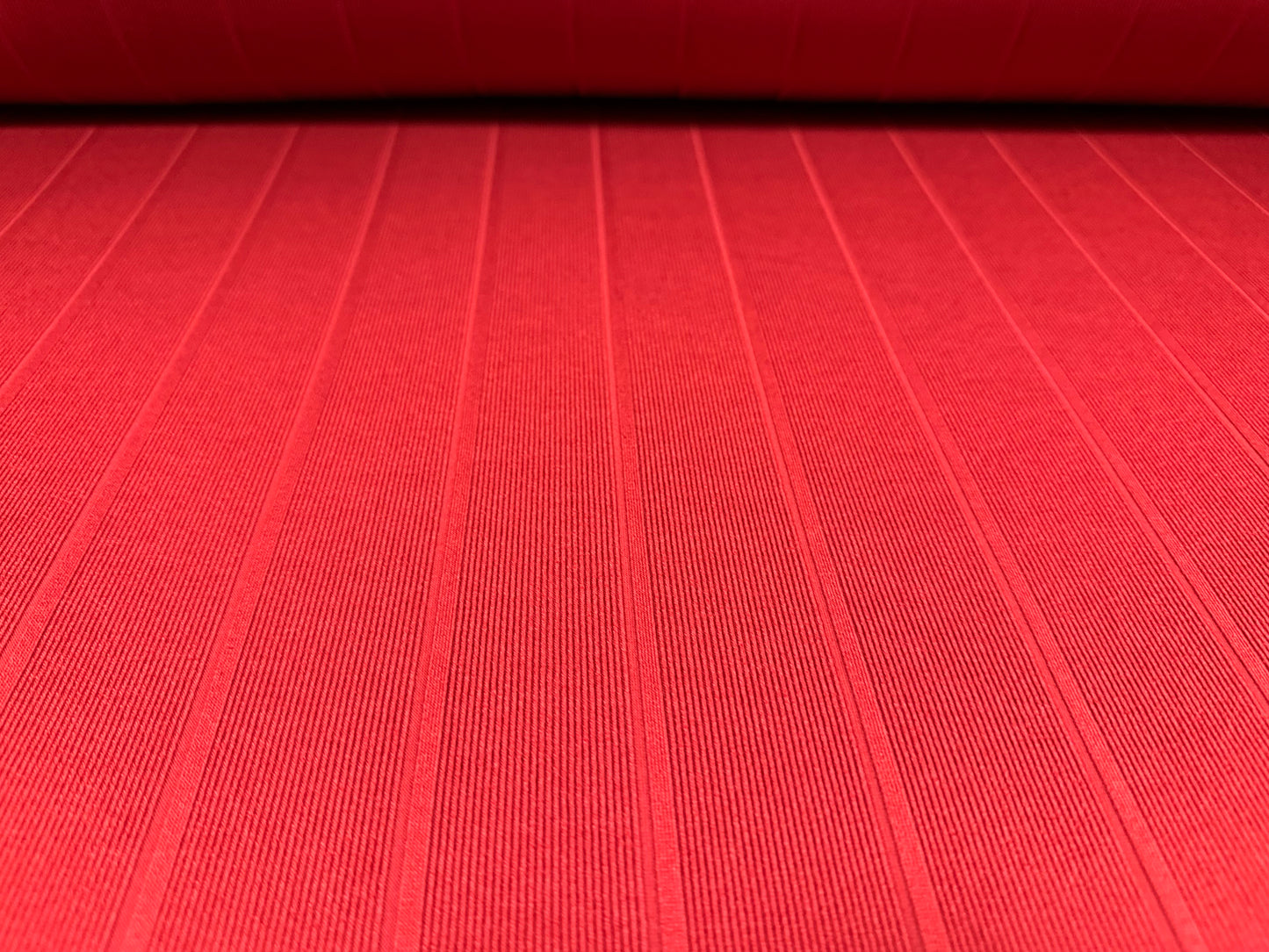 Bandage rib stretch spandex bodycon jersey fabric, per metre - plain - Manchester red