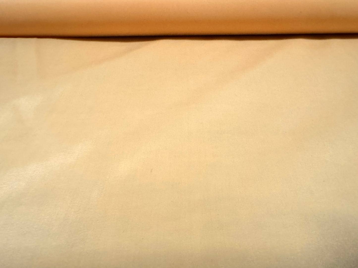 Sateen plain weave lightweight dress fabric, per metre - peach