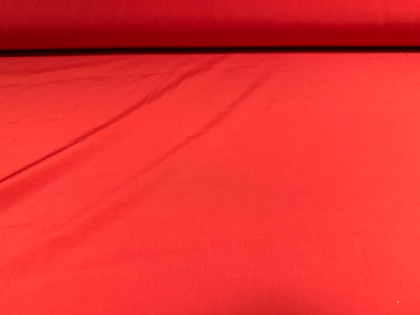 Woven Marocain lightweight dress fabric - plain - coral red